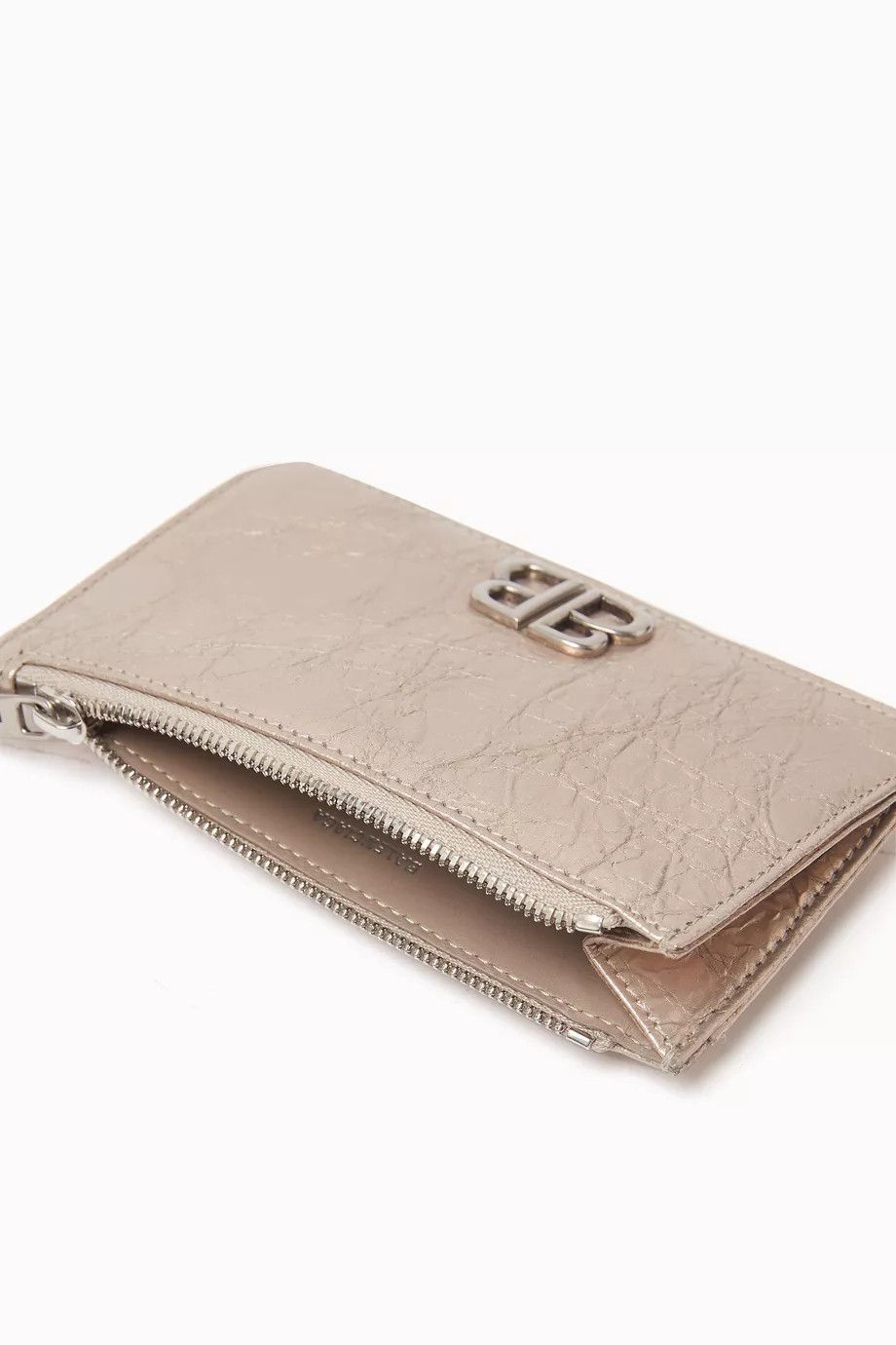 Balenciaga o1mt1gz0125 Size: OS / Monaco Coin Card Holder Metallized Size ONE SIZE - 3 Thumbnail