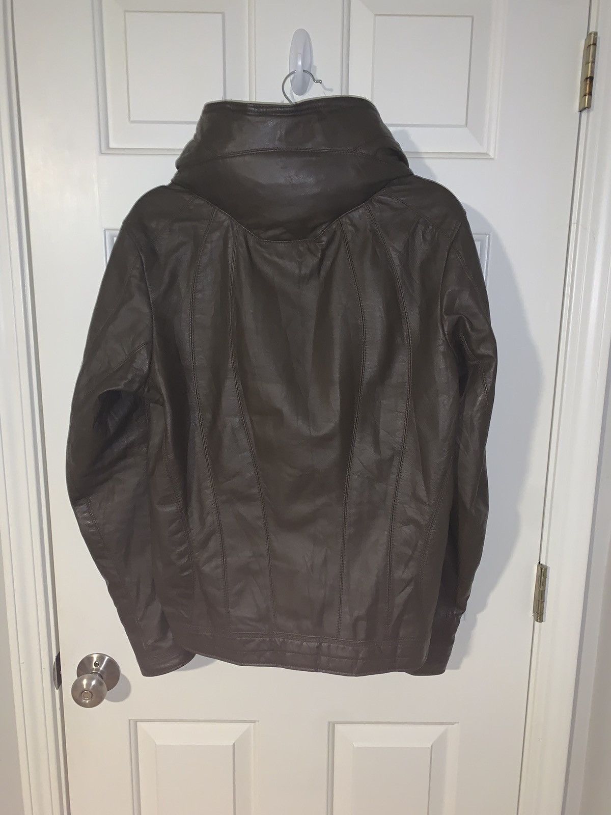 ジャケット・アウター 00s no id. leather jacket hoodie bono 00s no id. leather jacket hoodie bono メンズ