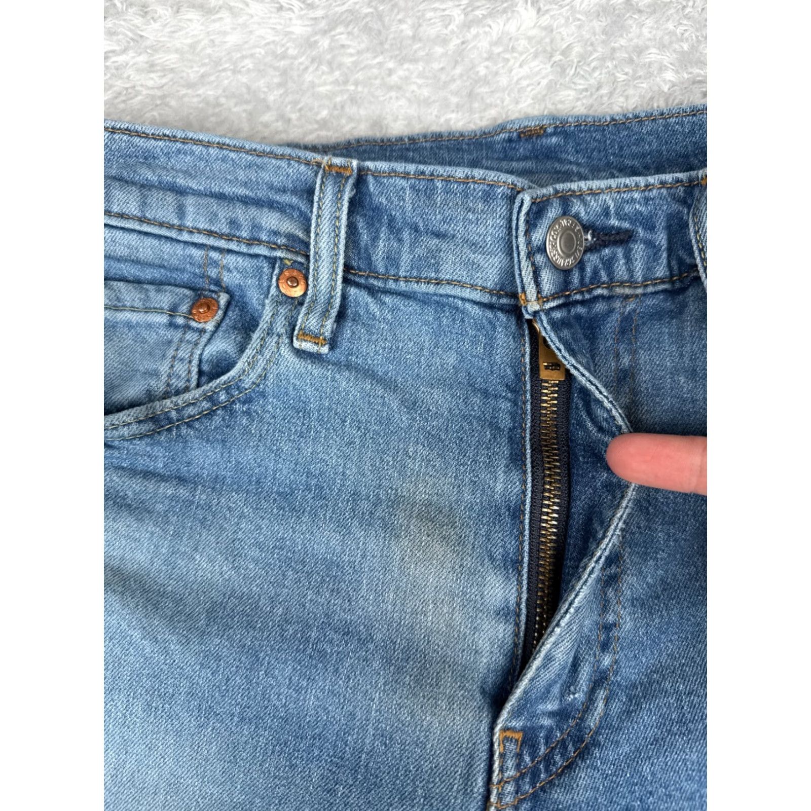 Levi's Levi's 511 Jeans Men 33x30 Blue Denim Slim Straight Fit Cotton Blend Size US 33 - 5 Thumbnail