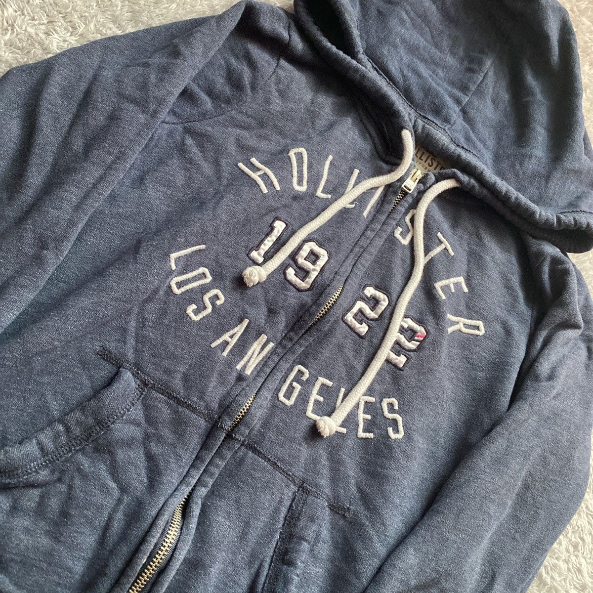 Hollister navy hollister co. zip-up jacket Size S / US 4 / IT 40 - 2 Thumbnail