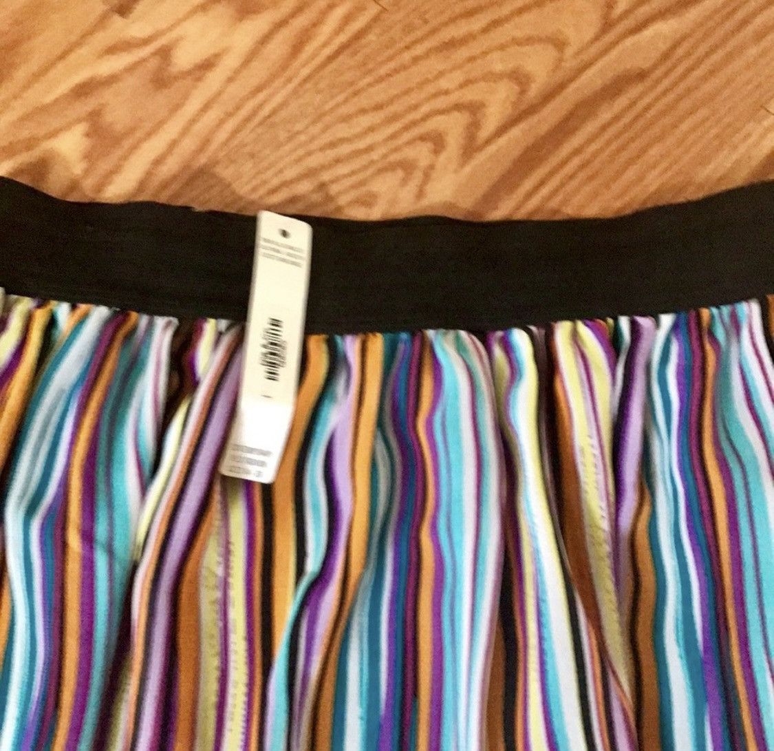 Other SWAK DESIGNS MULTI COLOR STRIPED CHIFFON MINI SKIRT SIZE M Size 28" / US 6 / IT 42 - 3 Thumbnail