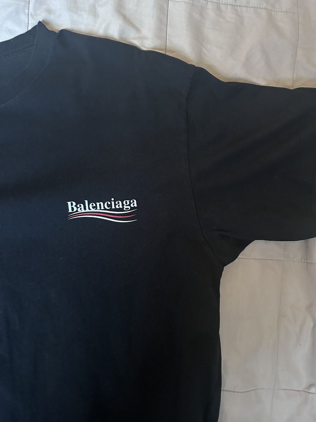 image of Balenciaga Campaign Tee in Black, Men's (Size Small)