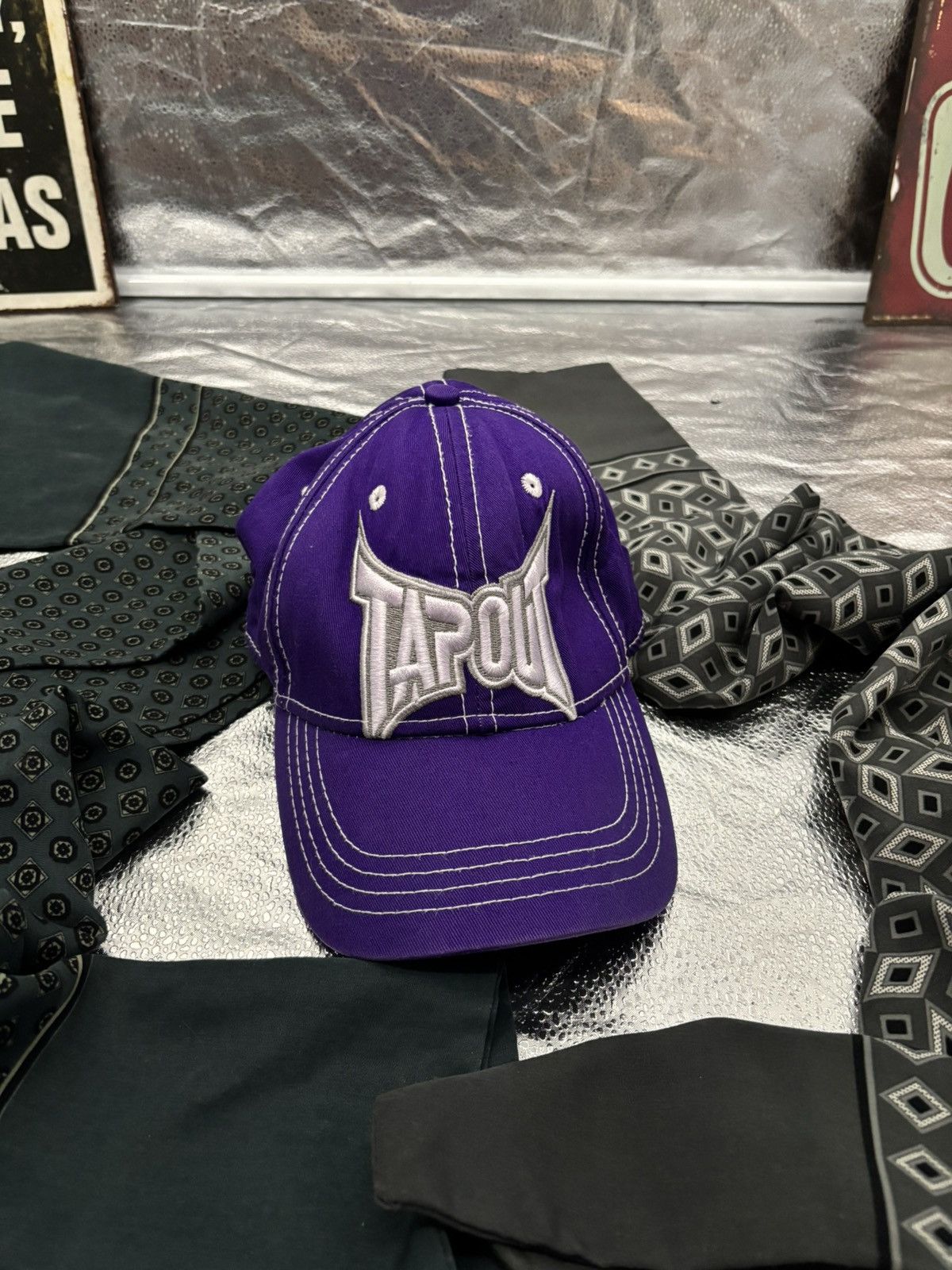 Tapout Crazy purple quality tapout cap USA Sk8 Viral Pinterest Size ONE SIZE - 1 Thumbnail