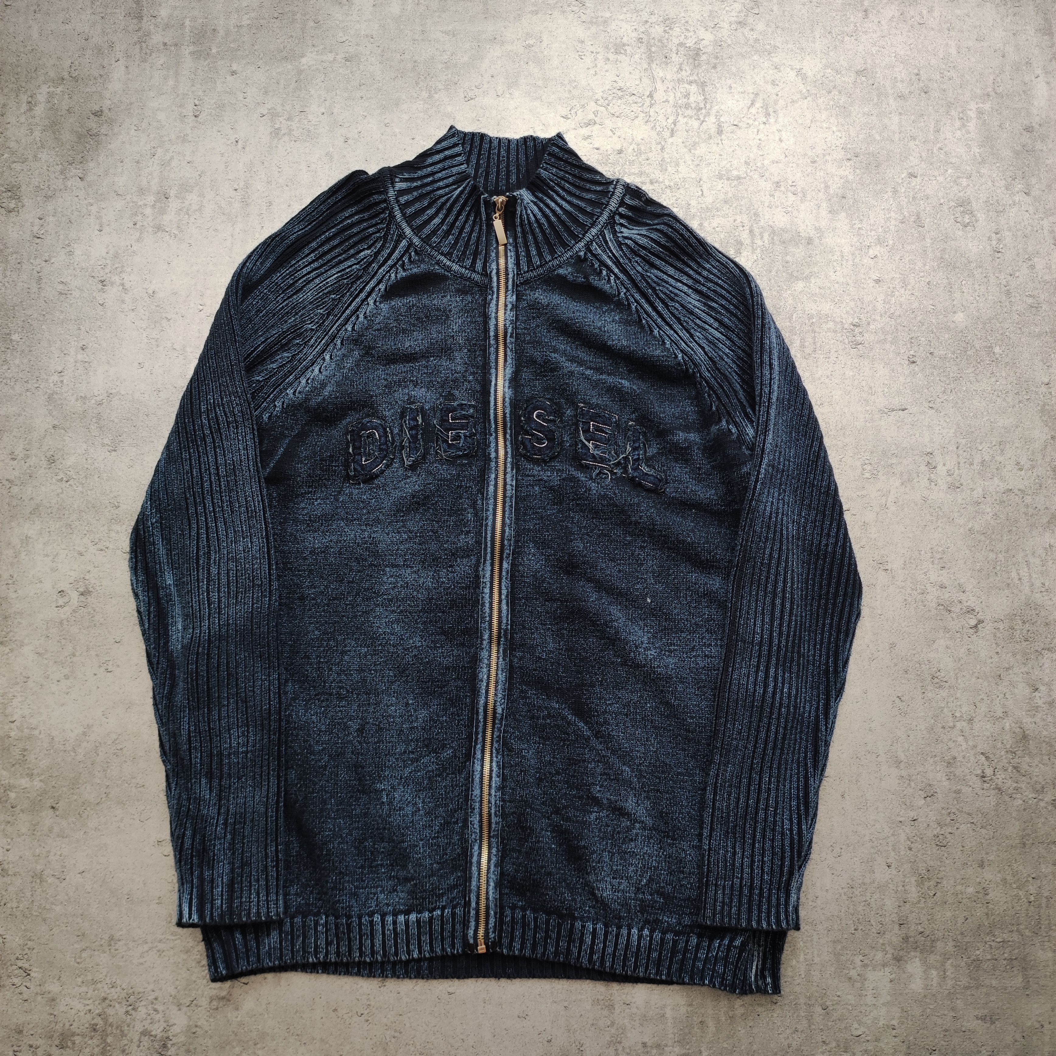 Diesel Vintage y2k Skate 00s Diesel Industry CO Zip Sweater Size US XXL / EU 58 / 5 - 2 Thumbnail