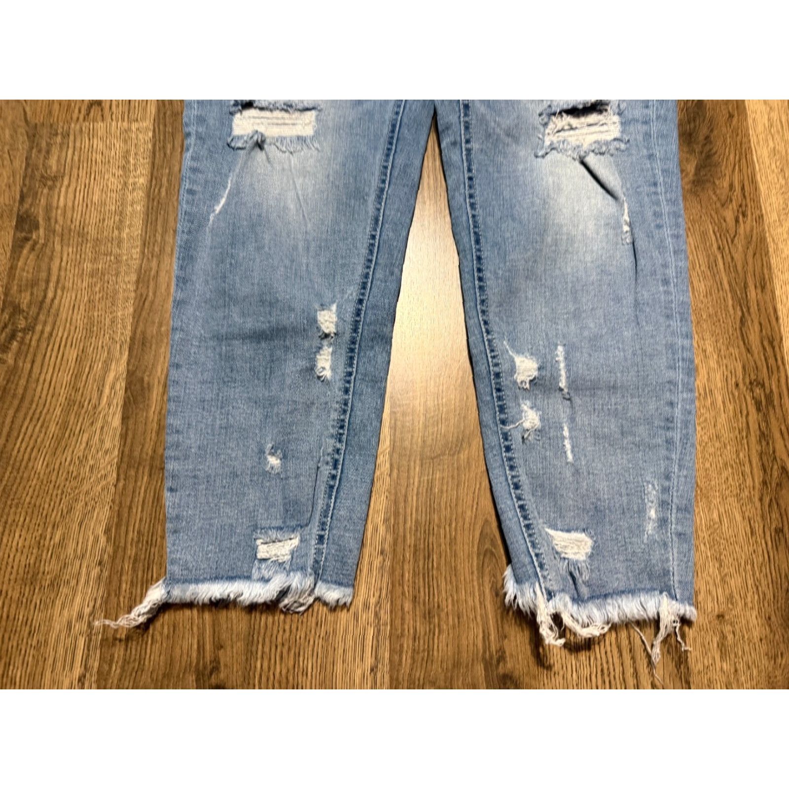 Vintage VINTAGE BKE Jeans Women's 31 Parker Universal Fit High Rise Ankle Skinny Ripped Denim Blue 5-Pocket Womens Jeans Managable? Size 24" / US 00 / IT 34 - 3 Thumbnail