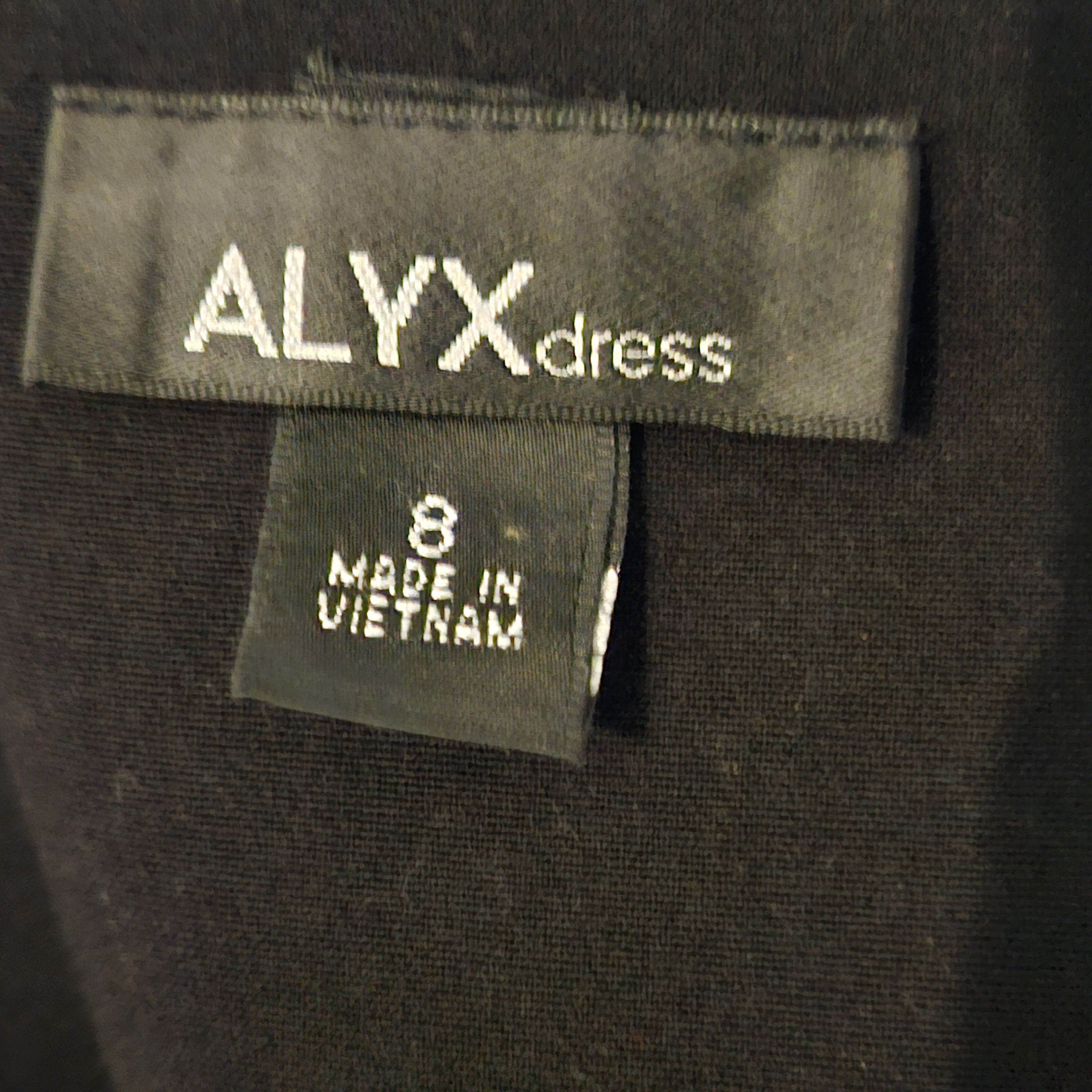 Alyx ALYX Black Cream Sheath Dress Size 8 Zip Back Cap Sleeve Size M / US 6-8 / IT 42-44 - 6 Thumbnail