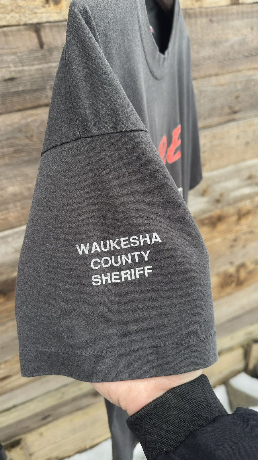 D.A.R.E Vintage 90s D.A.R.E. Tee Single Stitch Waukesha Sheriff Size US XL / EU 56 / 4 - 7 Thumbnail