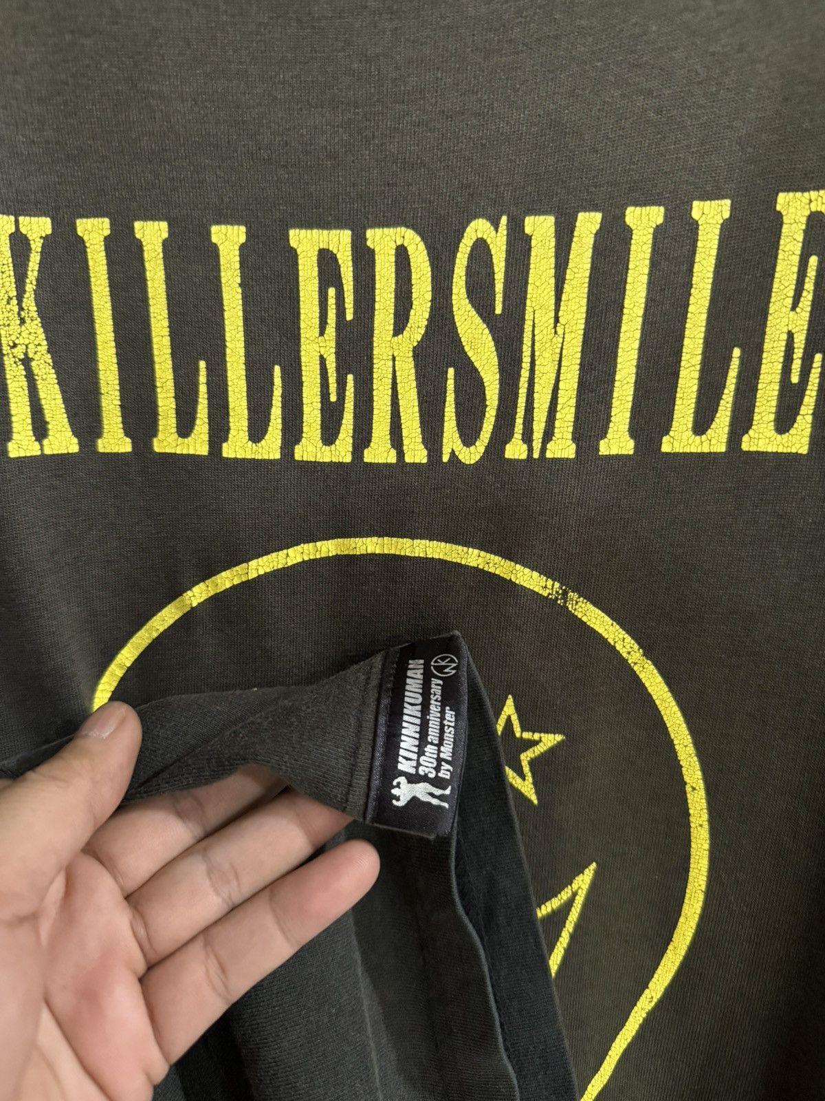 Anime × Japanese Brand × Vintage Thrashed Vintage Monster Killer Smile Sun Faded Grunge Tee Size US XL / EU 56 / 4 - 6 Thumbnail