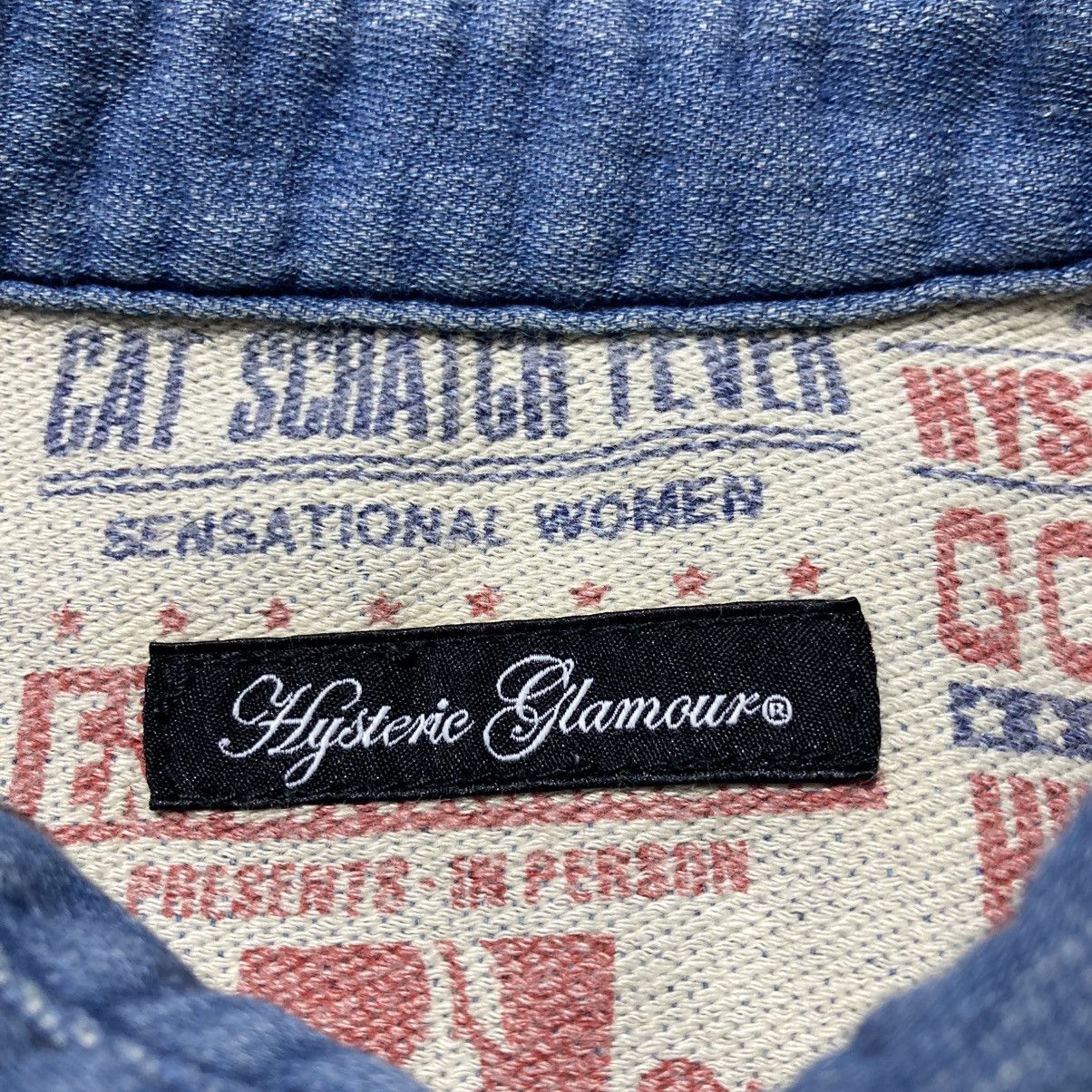 Hysteric Glamour Vintage Hysteric Glamour Western Shirt Denim Blue Jeans Size US S / EU 44-46 / 1 - 21 Thumbnail