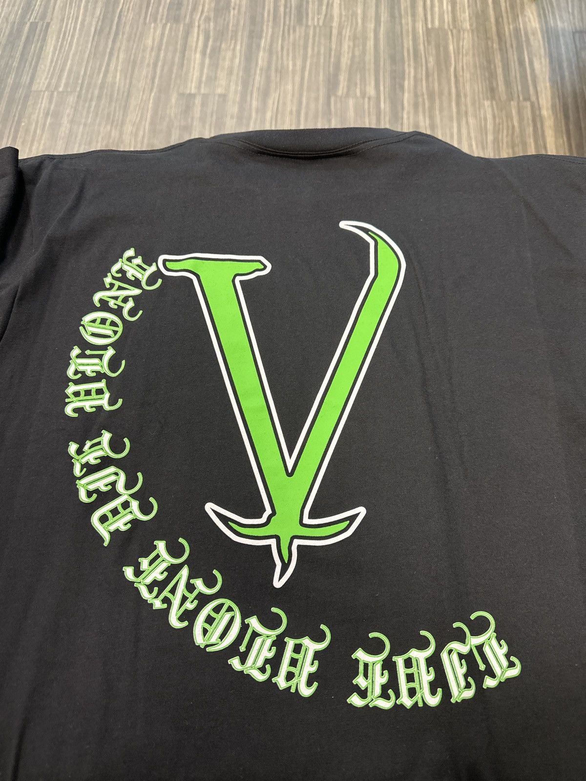 Vlone Black Chrome Hearts Vlone Tee Size US L / EU 52-54 / 3 - 3 Thumbnail