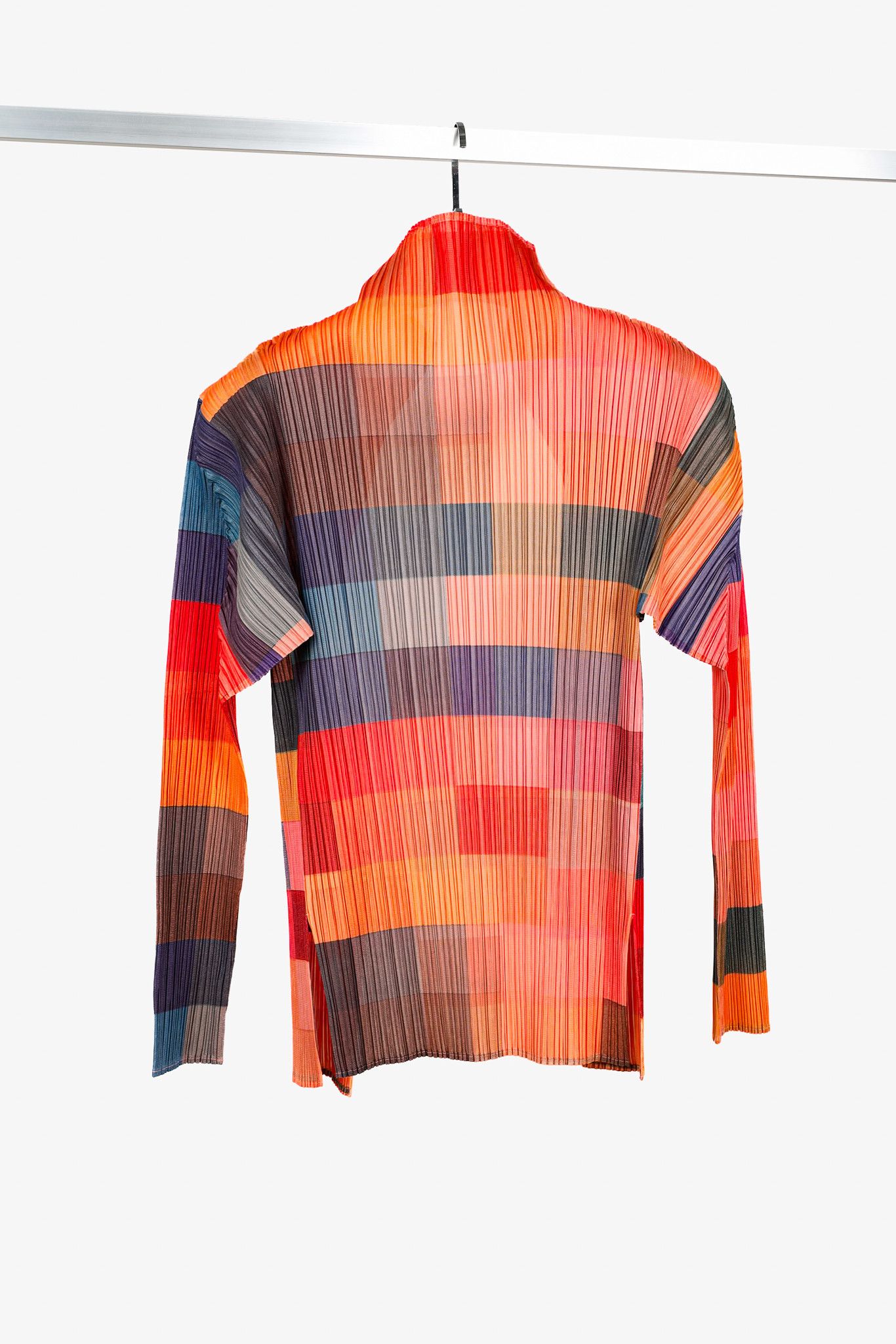 Pleats Please Issey Miyake Pleats Please Issey Miyake Archival Gradient Squares Jacket Size XL / US 12-14 / IT 48-50 - 2 Thumbnail