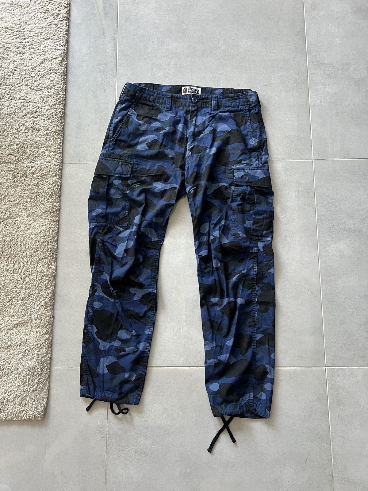 Bape Bape 6 pocket cargo pants Blue Size US 30 / EU 46 - 1 Thumbnail