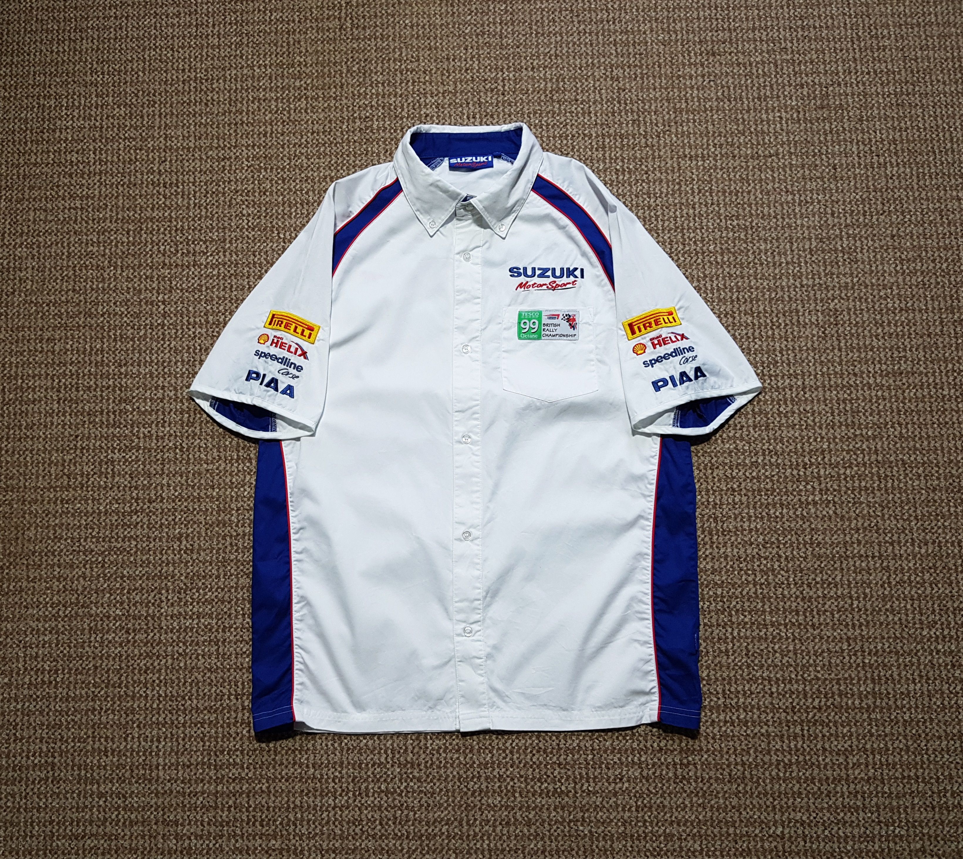 Vintage Suzuki Motorsport Racing Short Sleeve Shirt sz S Size US S / EU 44-46 / 1 - 1 Thumbnail
