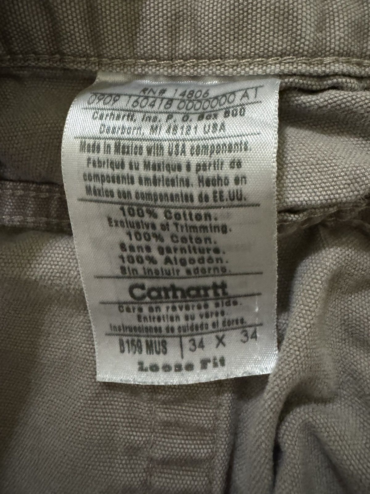 Carhartt × Vintage Vintage Grey Carhartt Pants Size US 34 / EU 50 - 2 Thumbnail