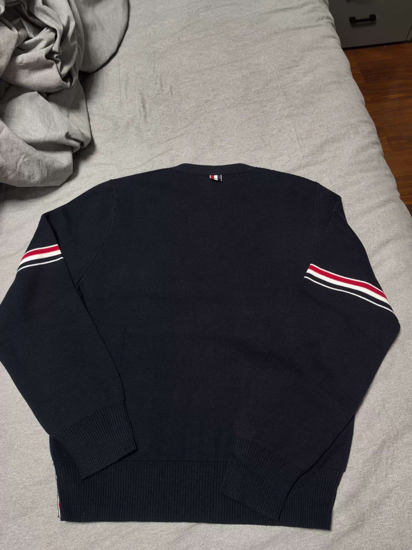 Thom Browne classic thom browne cardigan in navy blue Size US M / EU 48-50 / 2 - 6 Thumbnail