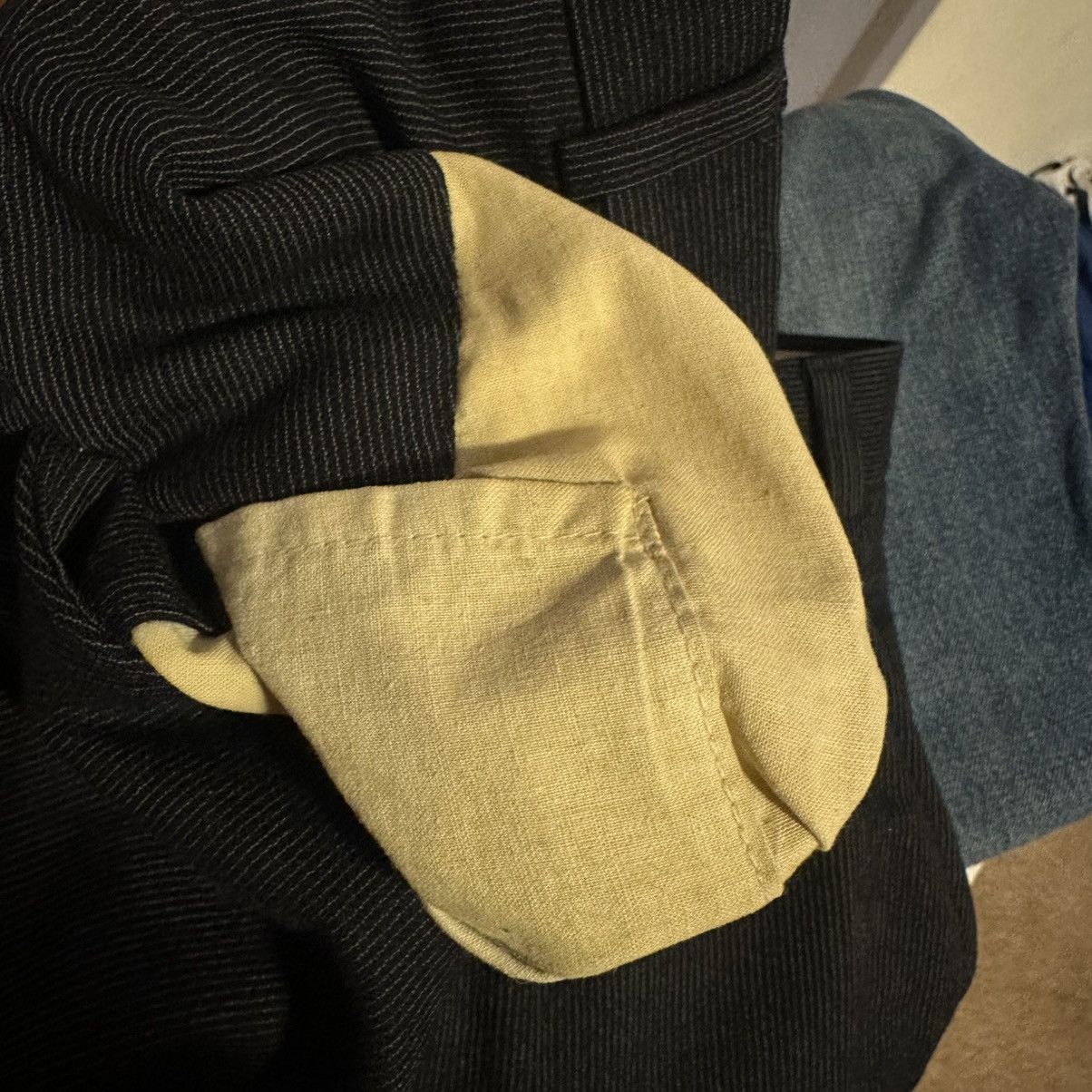 Vintage VTG 70s Men’s Custom Made Wool Pants Trousers Half Lined Size US 28 / EU 44 - 10 Thumbnail