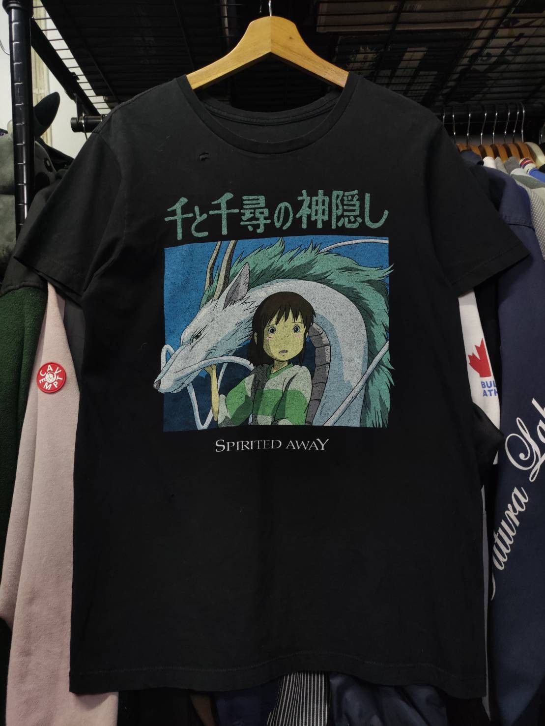 Anime Vtg 00's Spirited Away Studio Ghibli Movie Promo T-Shirt Size US M / EU 48-50 / 2 - 2 Thumbnail