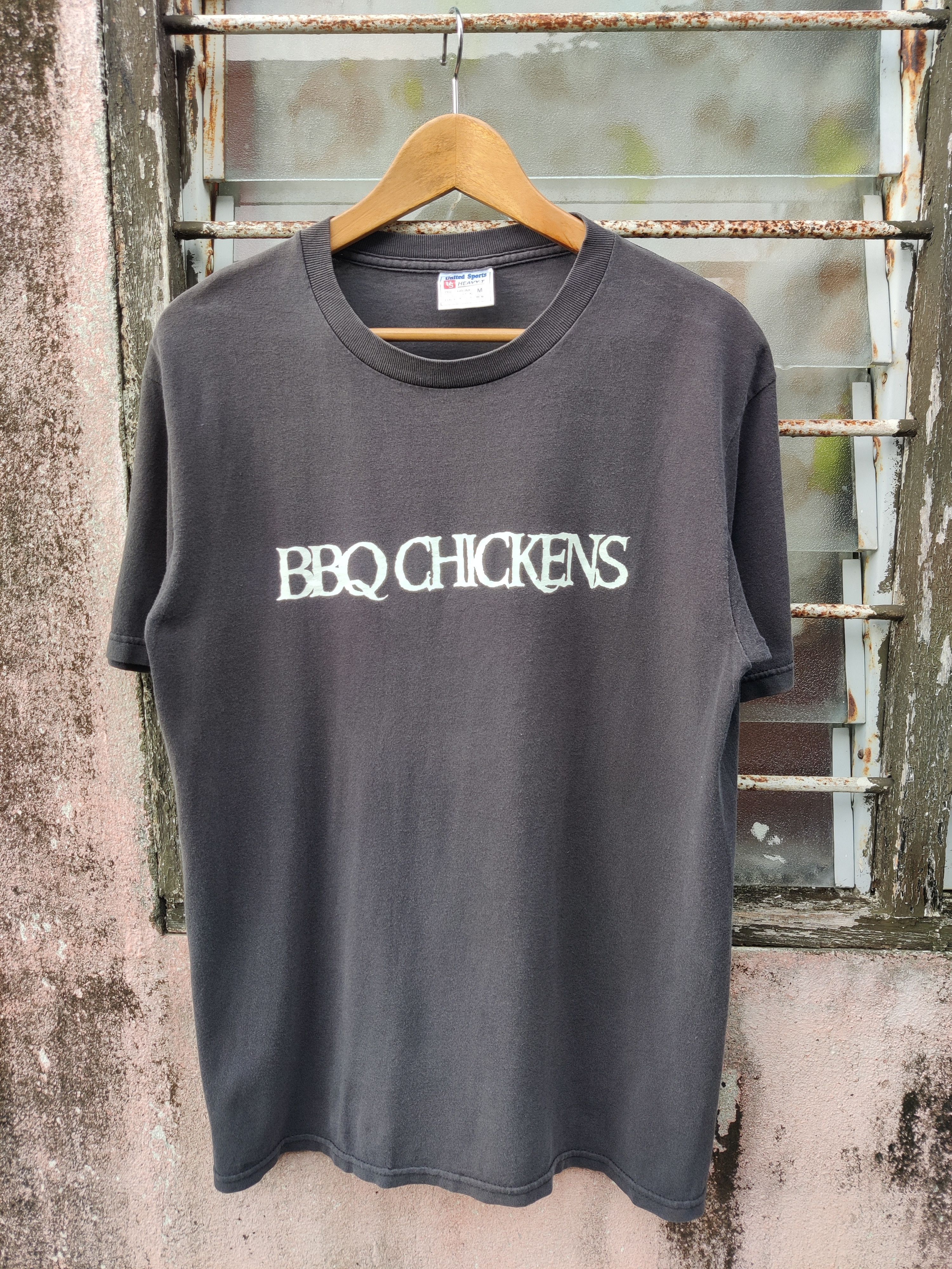 Vintage BBQ Chickens Pizza Of Death Hardcore Punk Band Shirt