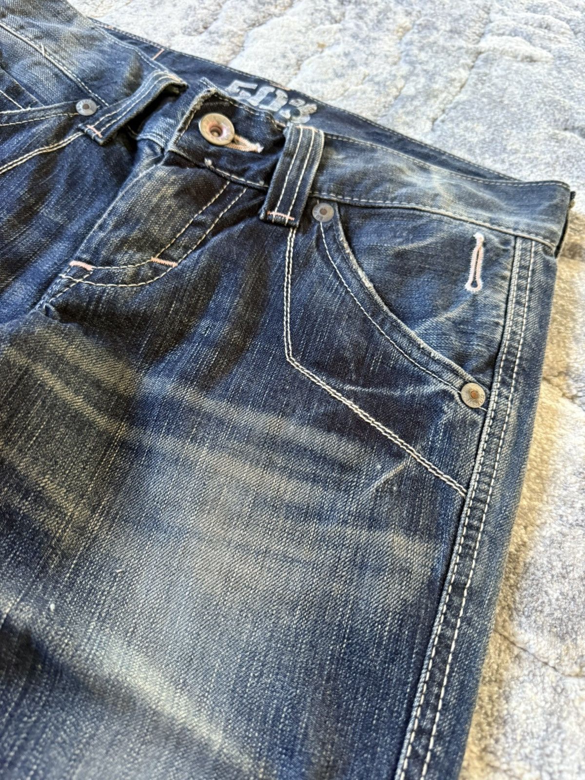 Le Grande Bleu (L.G.B.) Edwin 503 Japan Edition Flared Buckle Back Flared Jeans Size US 28 / EU 44 - 12 Thumbnail