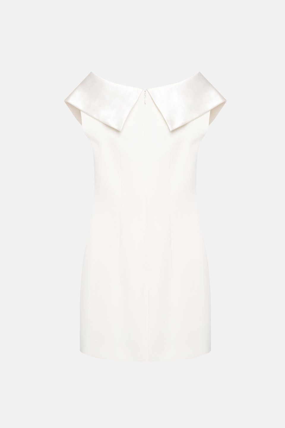 Alessandra Rich o1s22i1n0225 Mini Cady Dress in White Size XS / US 0-2 / IT 36-38 - 2 Thumbnail