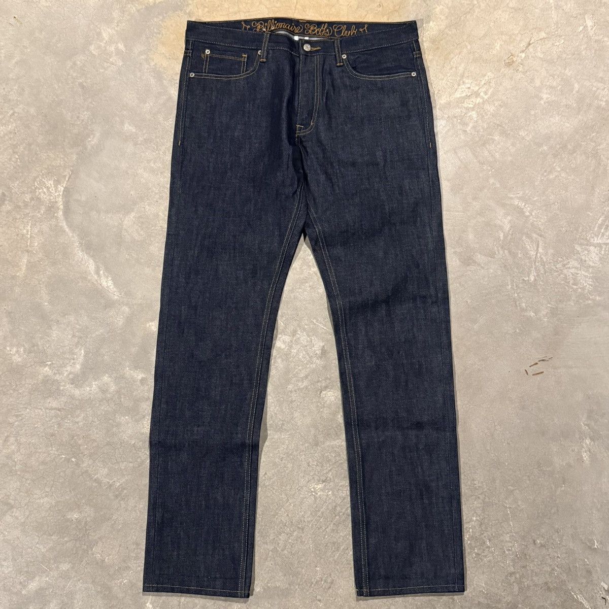 Billionaire Boys Club Billionaire Boys Club Astronaut Head Logo Raw Denim Y2K Nigo Size US 36 / EU 52 - 5 Thumbnail