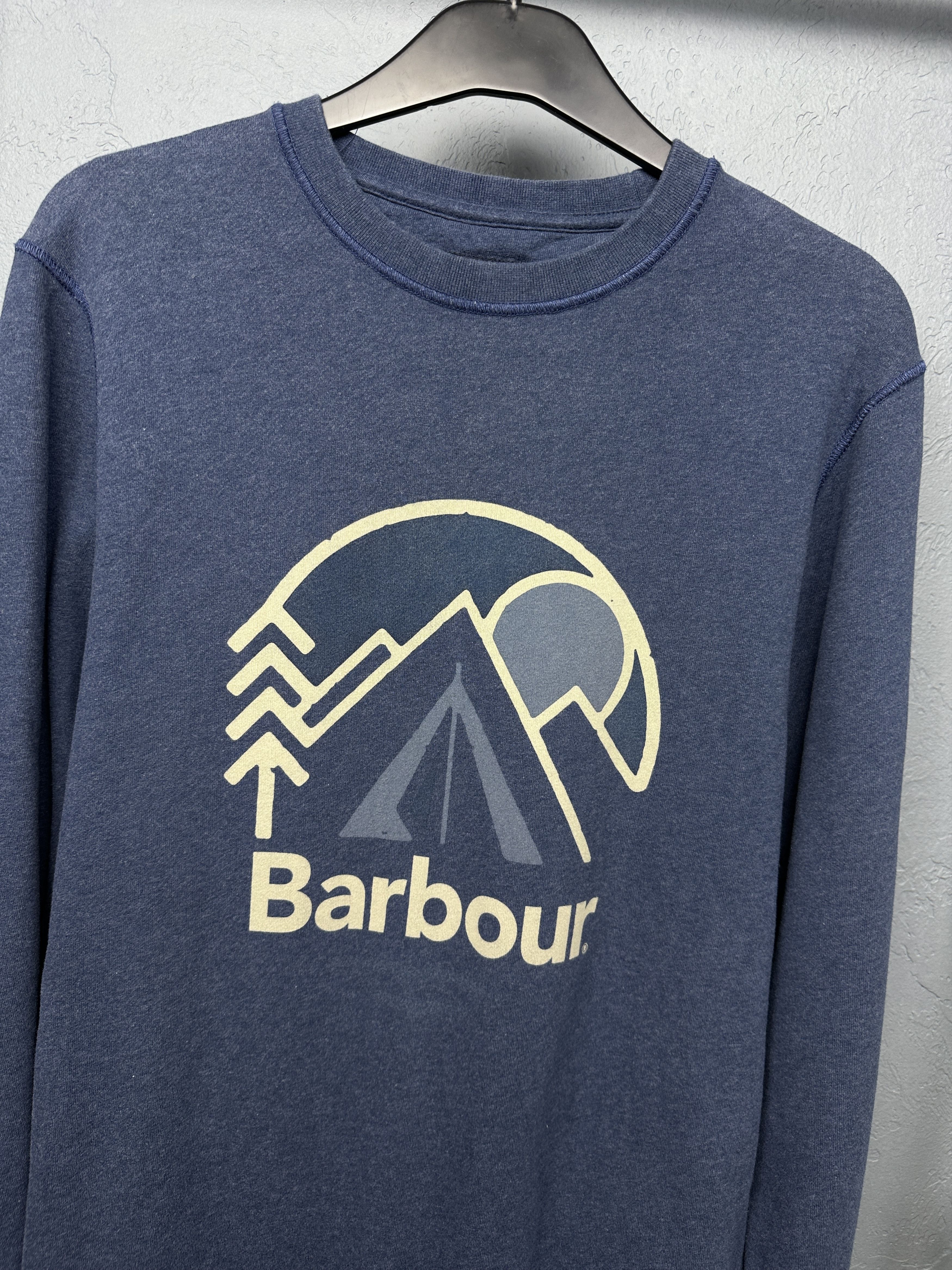 Barbour Barbour National Trust Mens Big Logo Sweatshirt Size US M / EU 48-50 / 2 - 2 Thumbnail