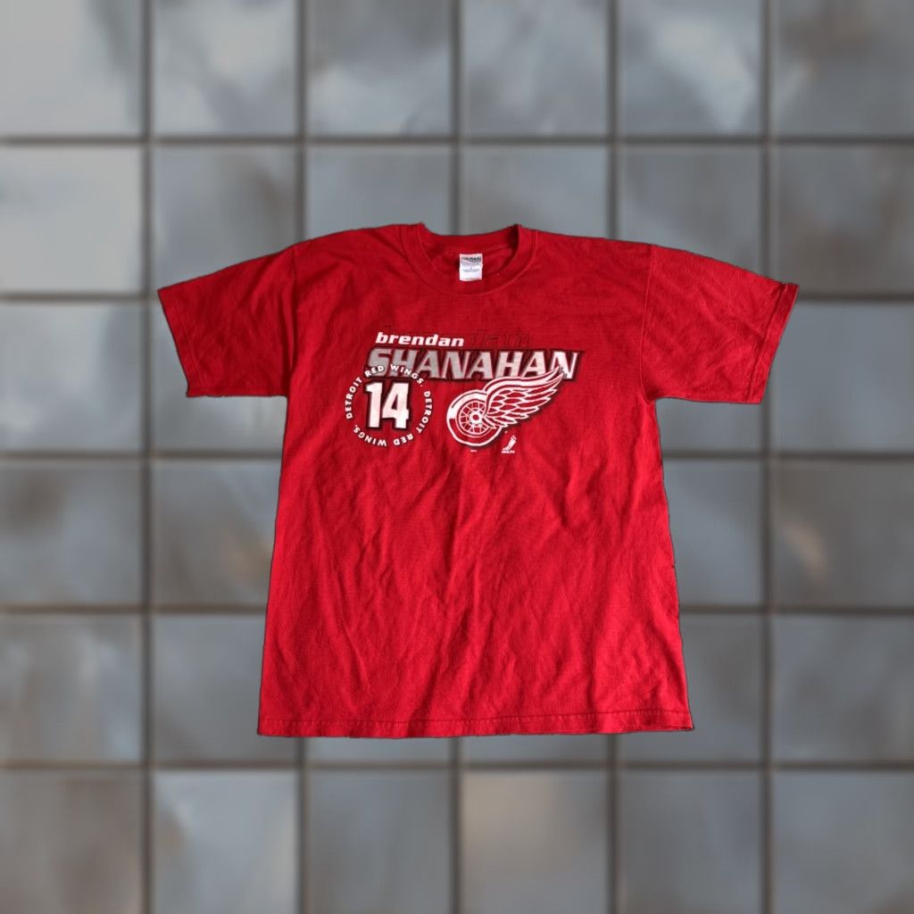 NHL VINTAGE Detroit Red Wings Brendan Shanahan T-Shirt Men’s Large L Red NHL Shirt Men Red L Size US L / EU 52-54 / 3 - 1 Thumbnail