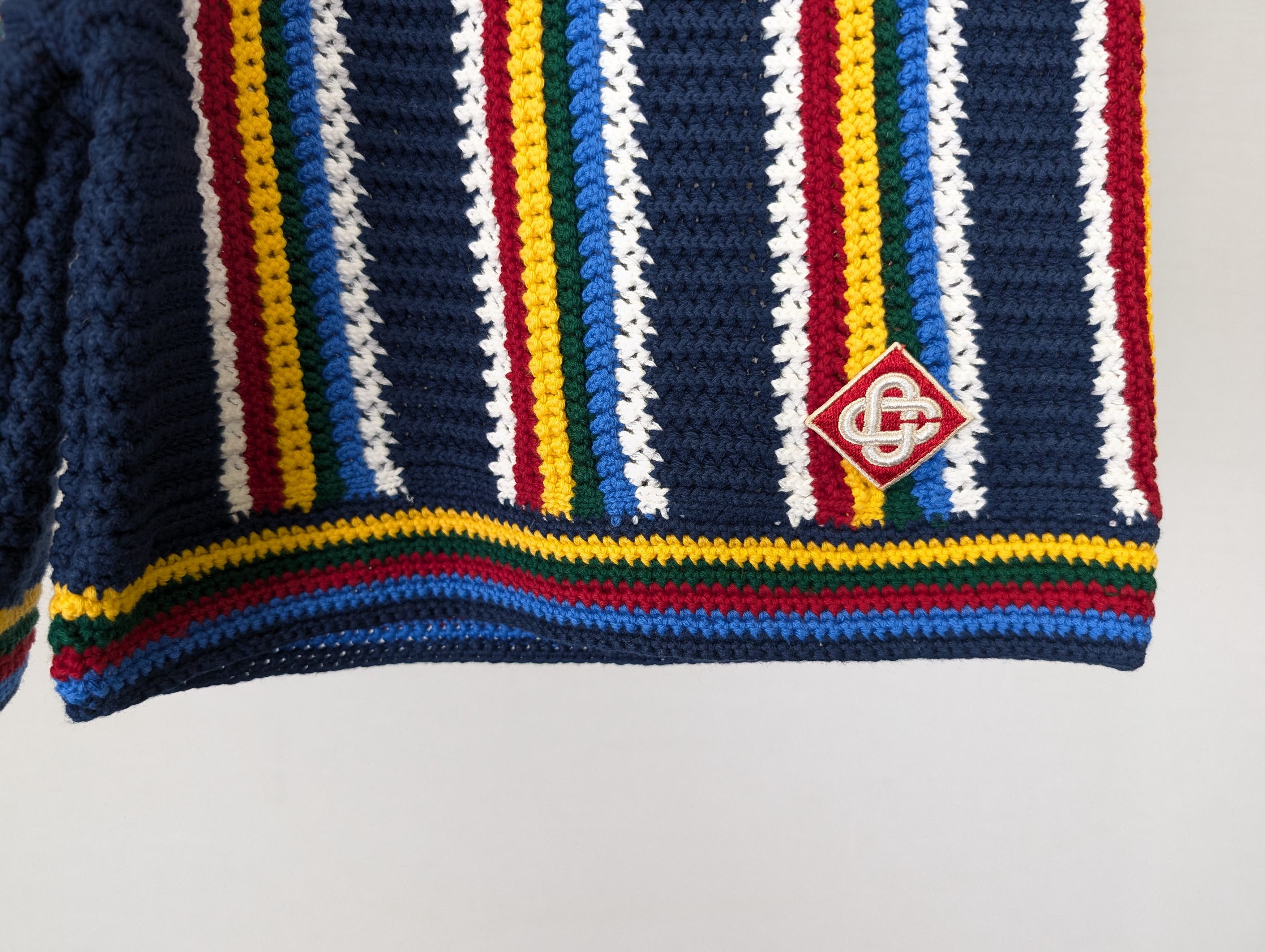 Casablanca o1rshd1 DUP / Cotton Crochet Shorts in Navy Size US 36 / EU 52 - 7 Thumbnail