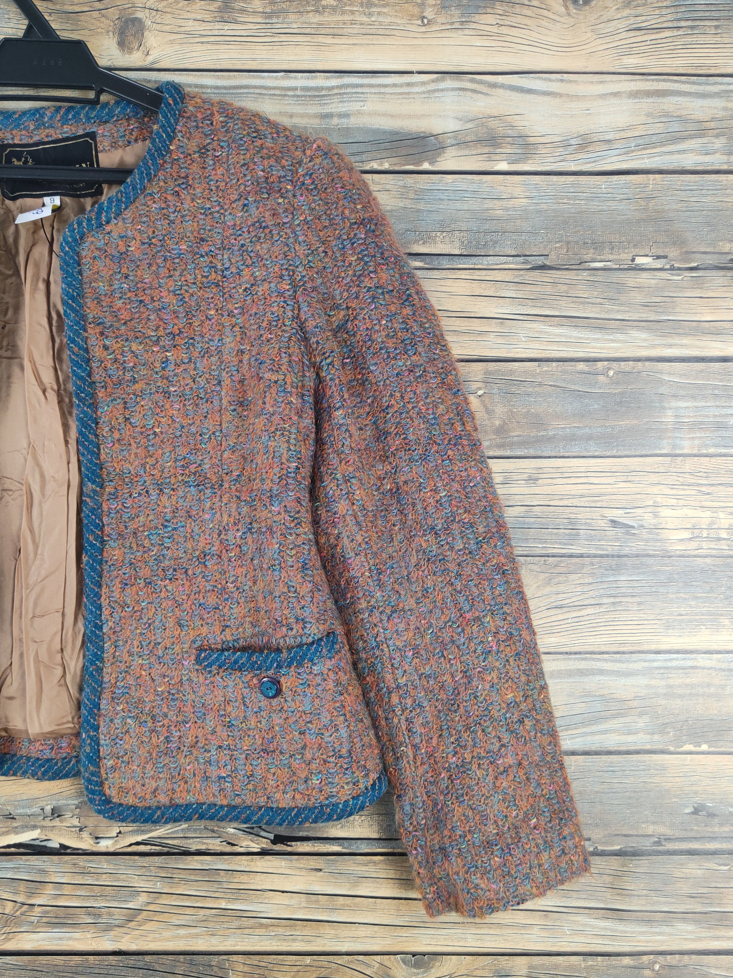Homespun Knitwear Dorian Brown Knitwear Crop Top Jackets #W1750 Size S / US 4 / IT 40 - 5 Thumbnail