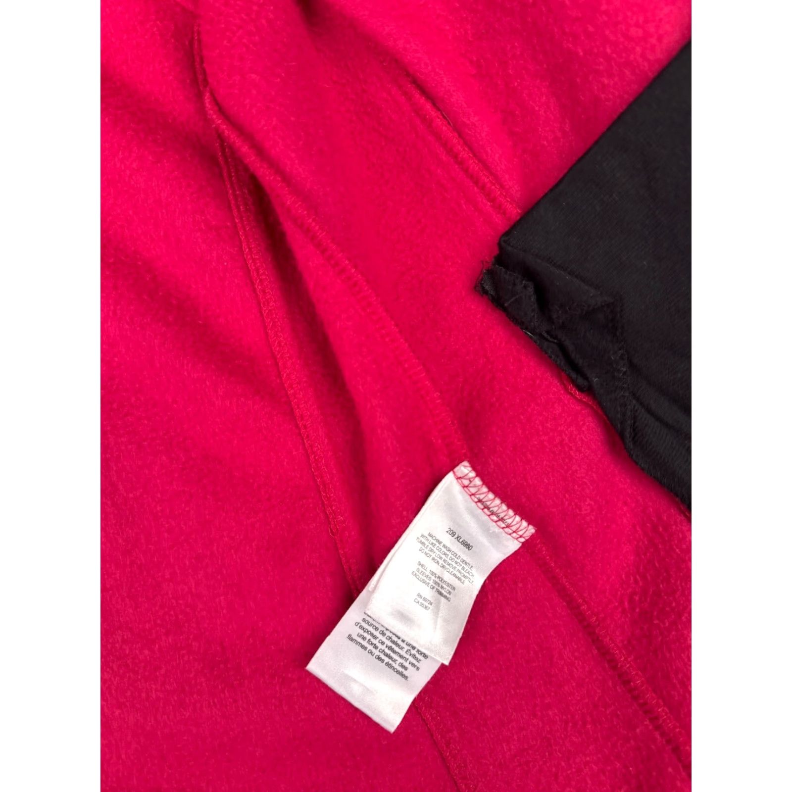 Pinko Columbia Jacket Womens Medium Pink Black Interchange Full Zip Polyester Fleece Size M / US 6-8 / IT 42-44 - 4 Thumbnail