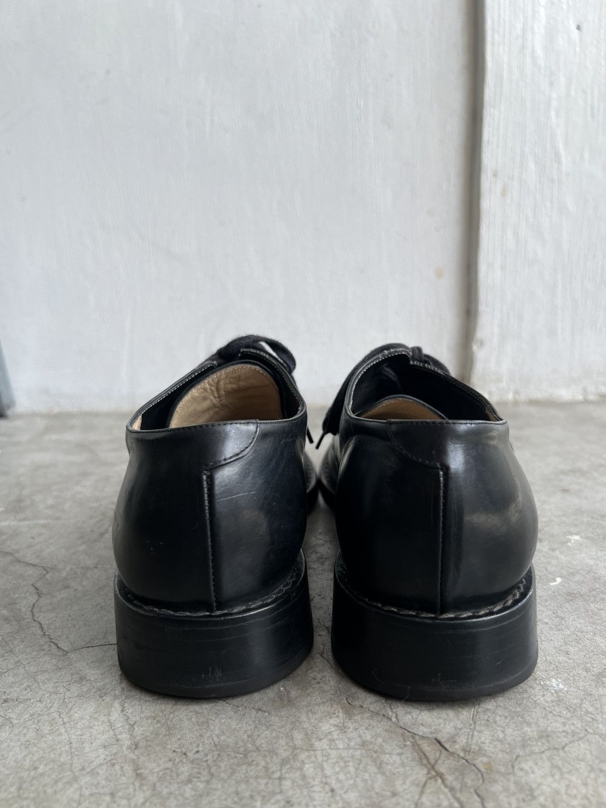Ann Demeulemeester Ann Demeulemeester - Vitello Leather Lace Up Derby Shoes Size US 8 / EU 41 - 9 Thumbnail