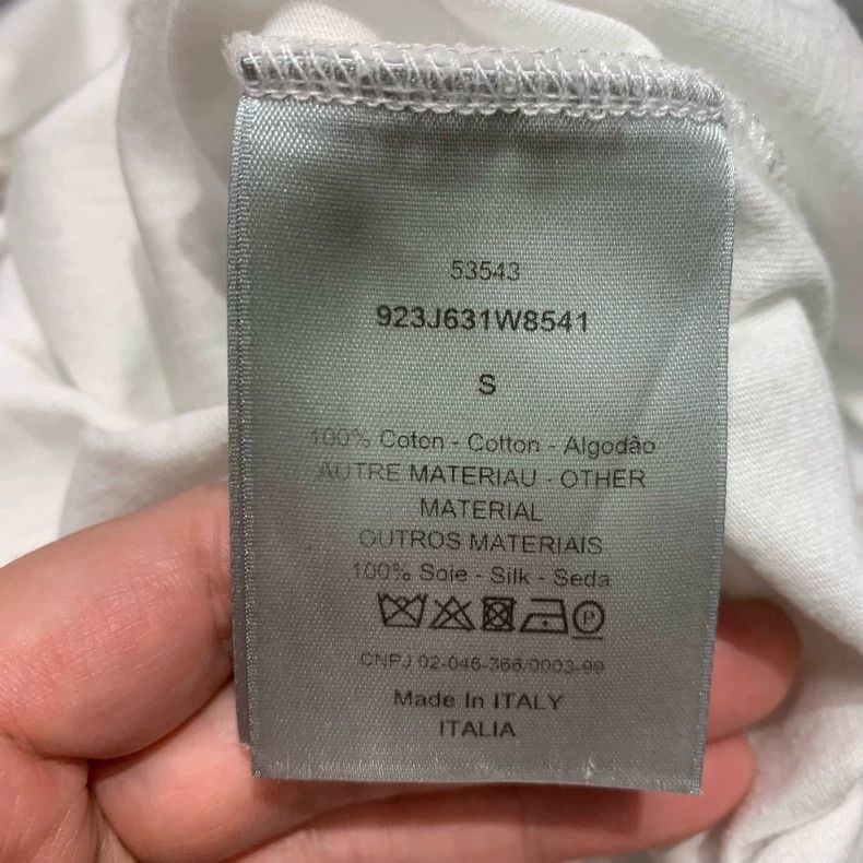 Dior Dior White Short Sleeve T-2505 Size US S / EU 44-46 / 1 - 8 Thumbnail