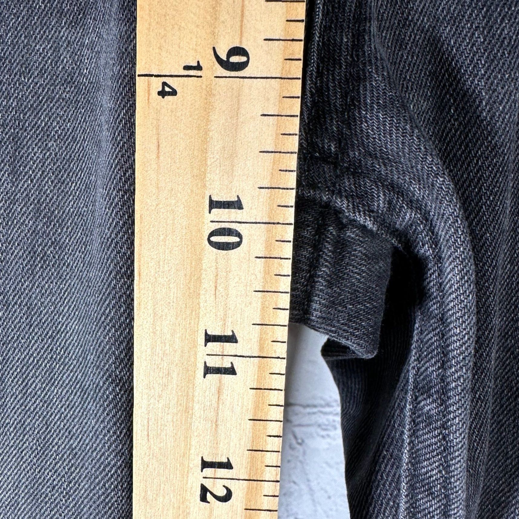 Anine Bing ANINE BING Jeans Womens High Waisted Button Fly Skinny Faded Black Denim 27 Size 27" / US 4 / IT 40 - 4 Thumbnail