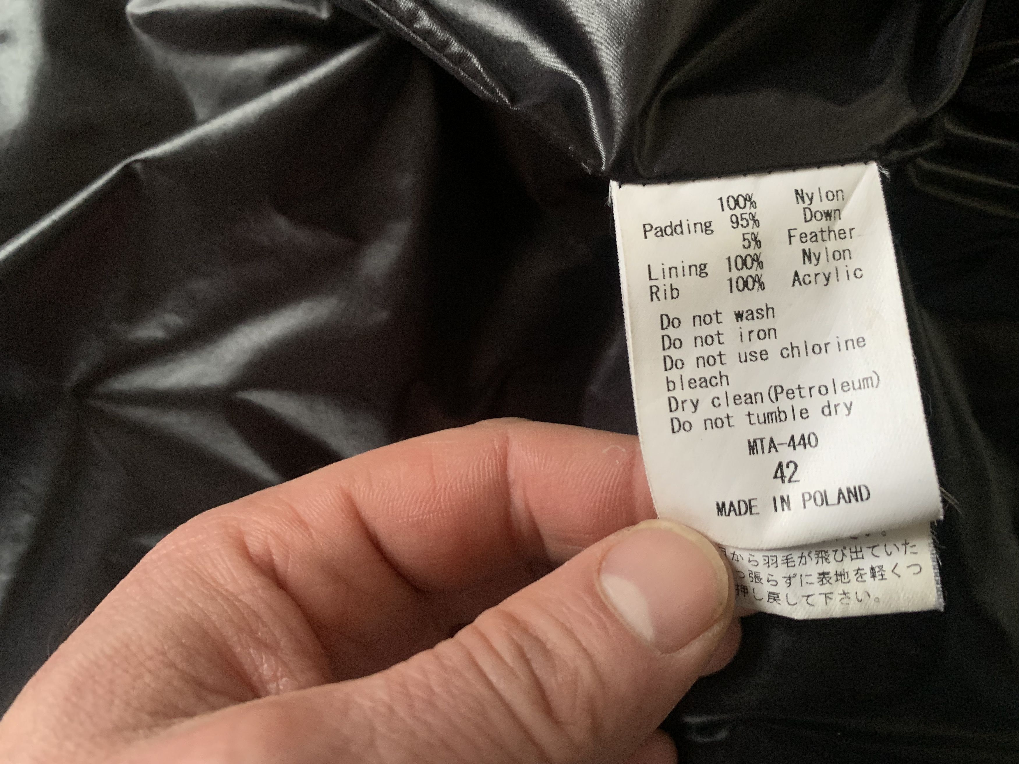 Other Tatras Pocket Black Down Quilted Jacket Size US XS / EU 42 / 0 - 8 Thumbnail