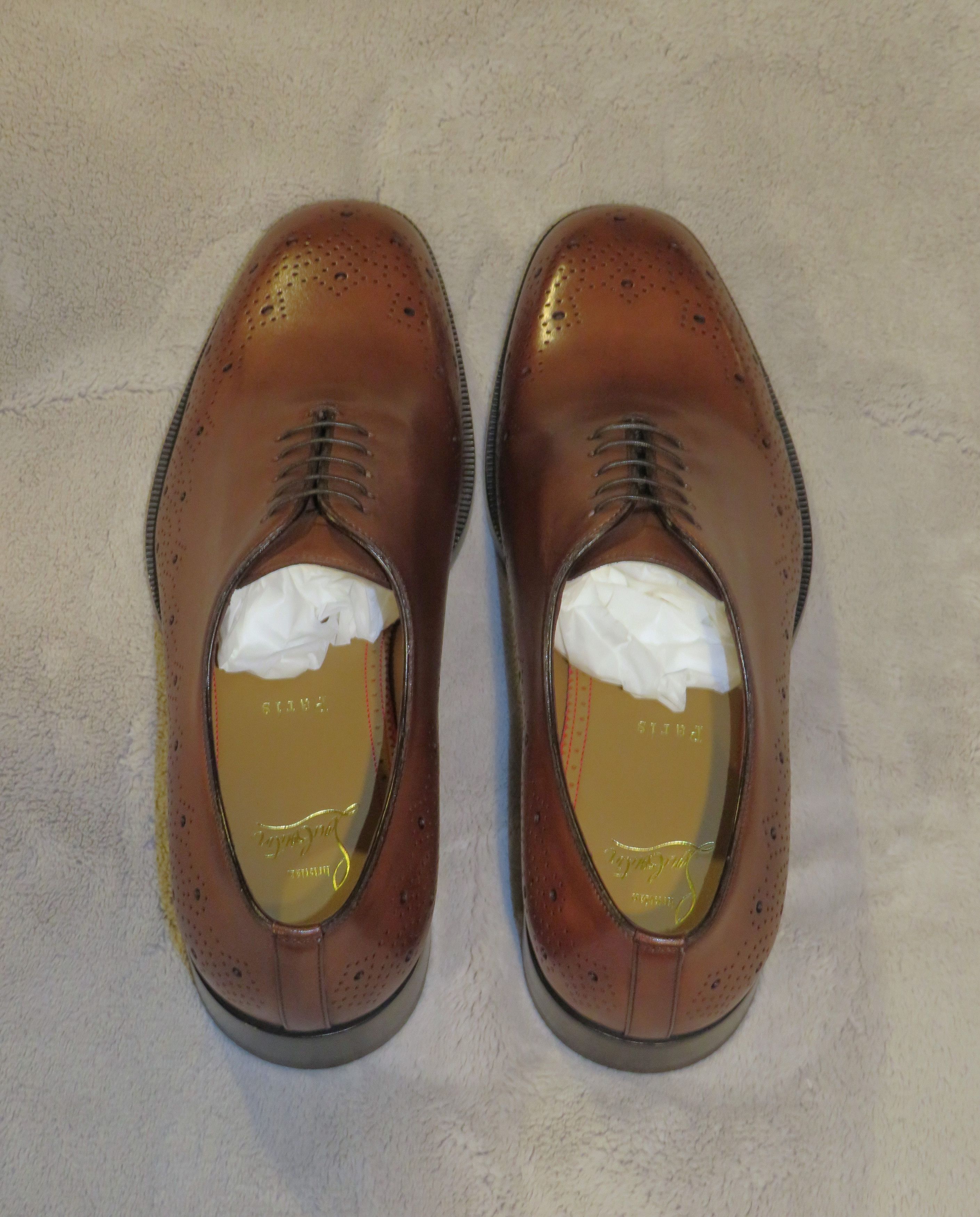 Christian Louboutin Corteobello Havane Medallion Red Bottom Oxford US 8 NWB Size US 8 / EU 41 - 7 Thumbnail