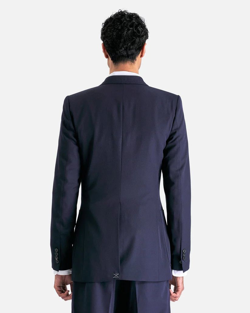 Dries Van Noten o1s1v1r1oon0925 Bruce Jacket in Navy Blue Size US M / EU 48-50 / 2 - 2 Thumbnail