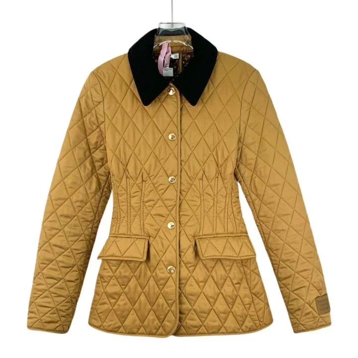 Burberry Burberry Brown Quilted Cotton Coat Size US S / EU 44-46 / 1 - 1 Thumbnail