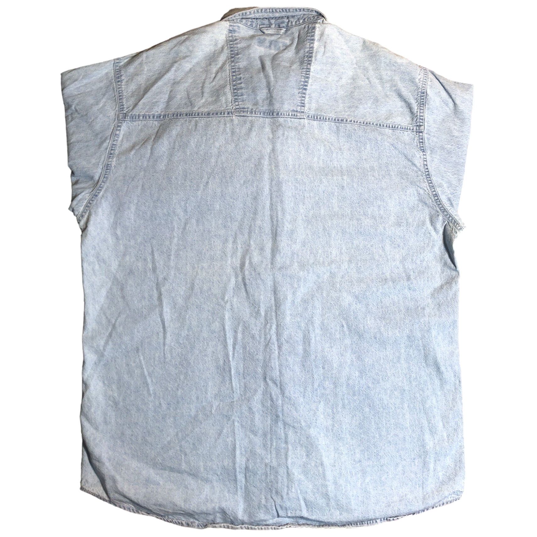 Denime VINTAGE JB Lures Shirt Denim Chambray Button-Down M Blue Men Short Sleeve Button-Up 90s Fishing Promo Etc Size US M / EU 48-50 / 2 - 3 Thumbnail