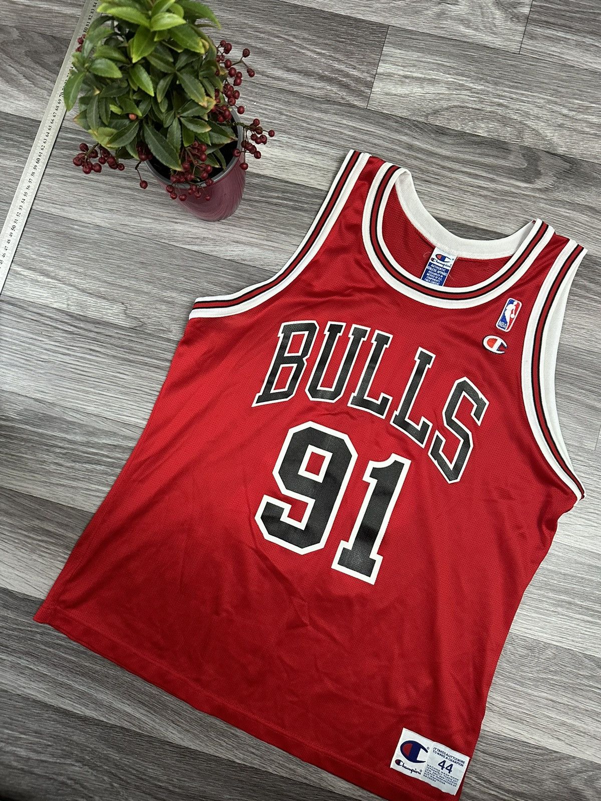 Champion Champion Chicago Bulls Dennis Rodman 91 Vintage Jersey Size US L / EU 52-54 / 3 - 1 Thumbnail
