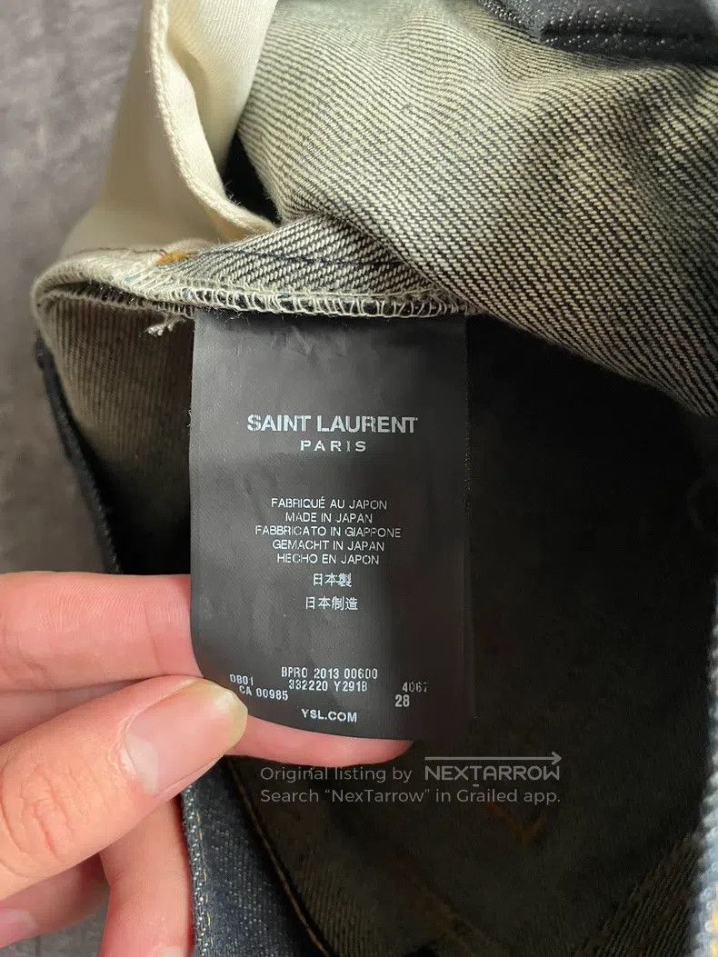Saint Laurent Paris Saint Laurent Paris Raw denim jeans Size US 28 / EU 44 - 6 Thumbnail