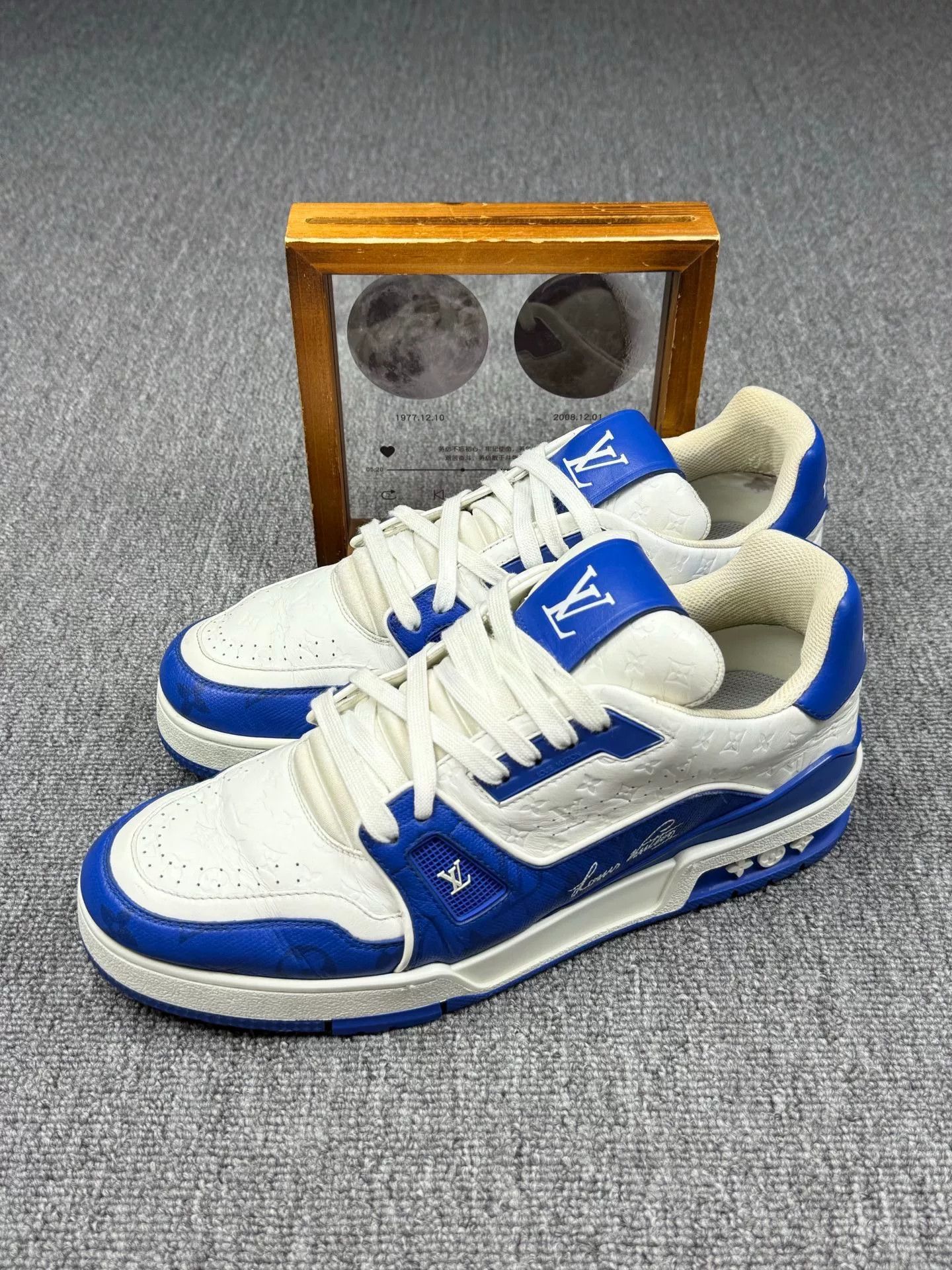 Louis Vuitton Louis Vuitton Training Blue Lowtop Sneakers 9 Men Size US 9 / EU 42 - 1 Thumbnail