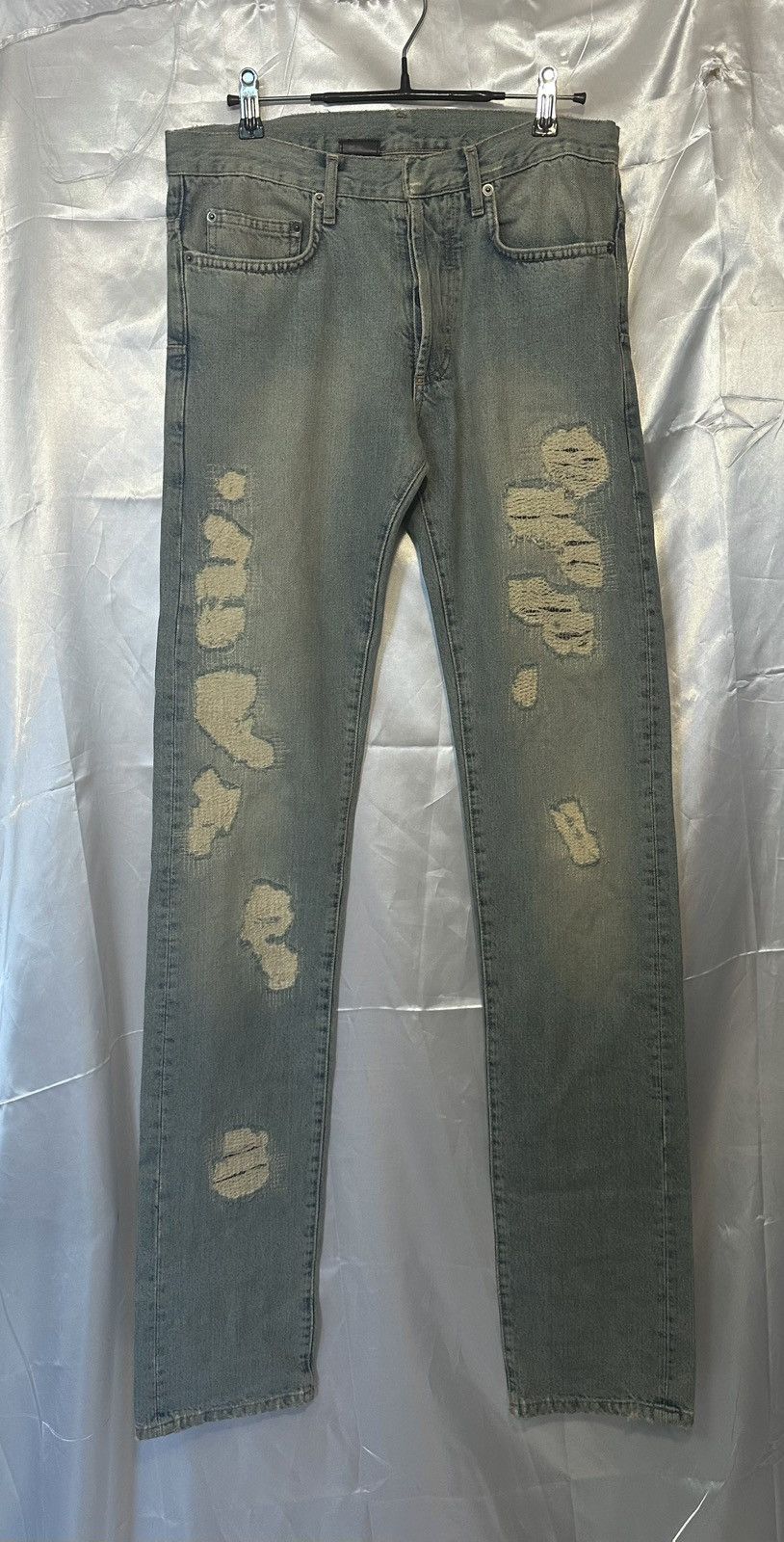 Dior Dior Homme by Hedi Slimane SS06 Crash Denim Jeans | Grailed