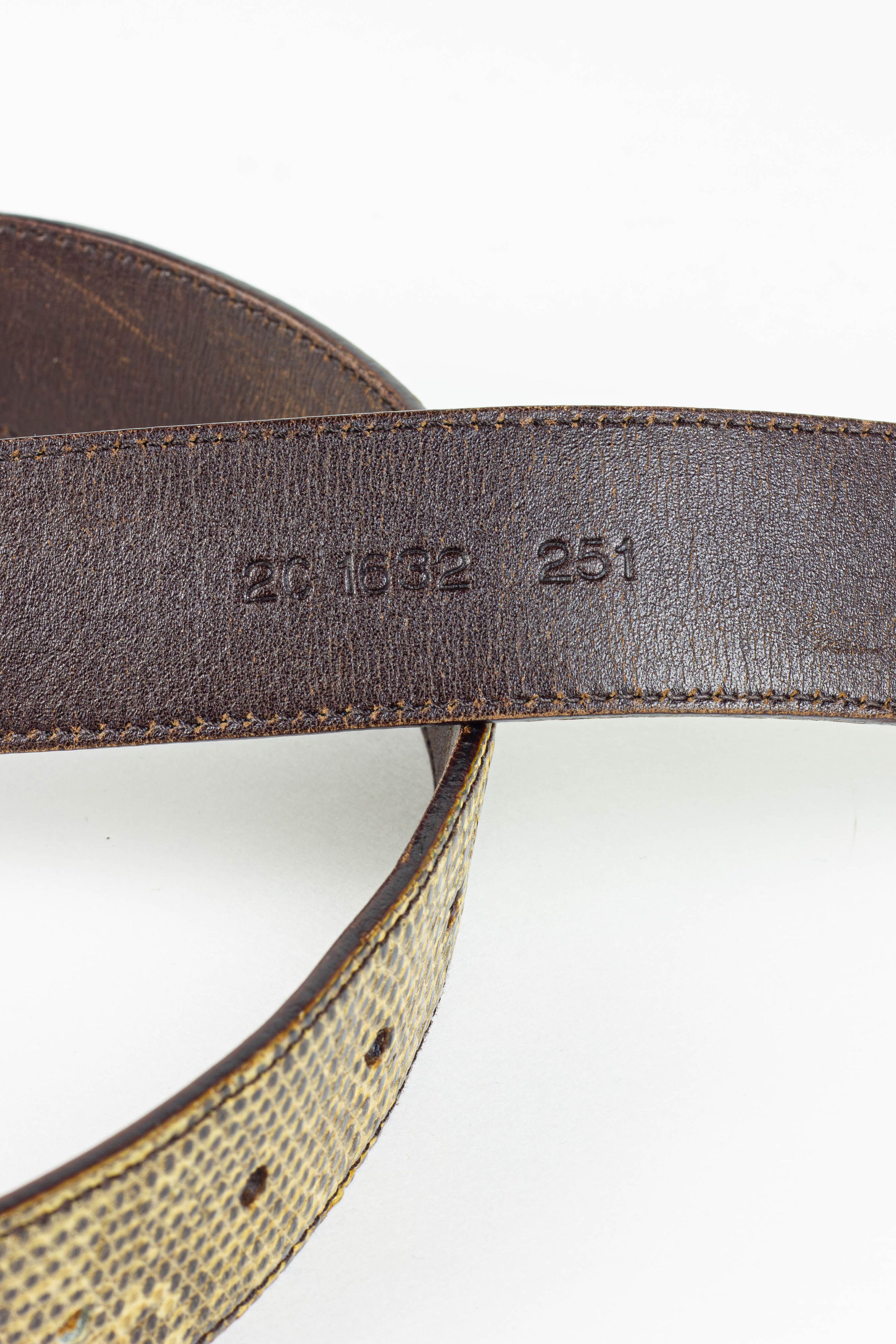 Prada PRADA LIZARD BELT Size 32 - 4 Thumbnail