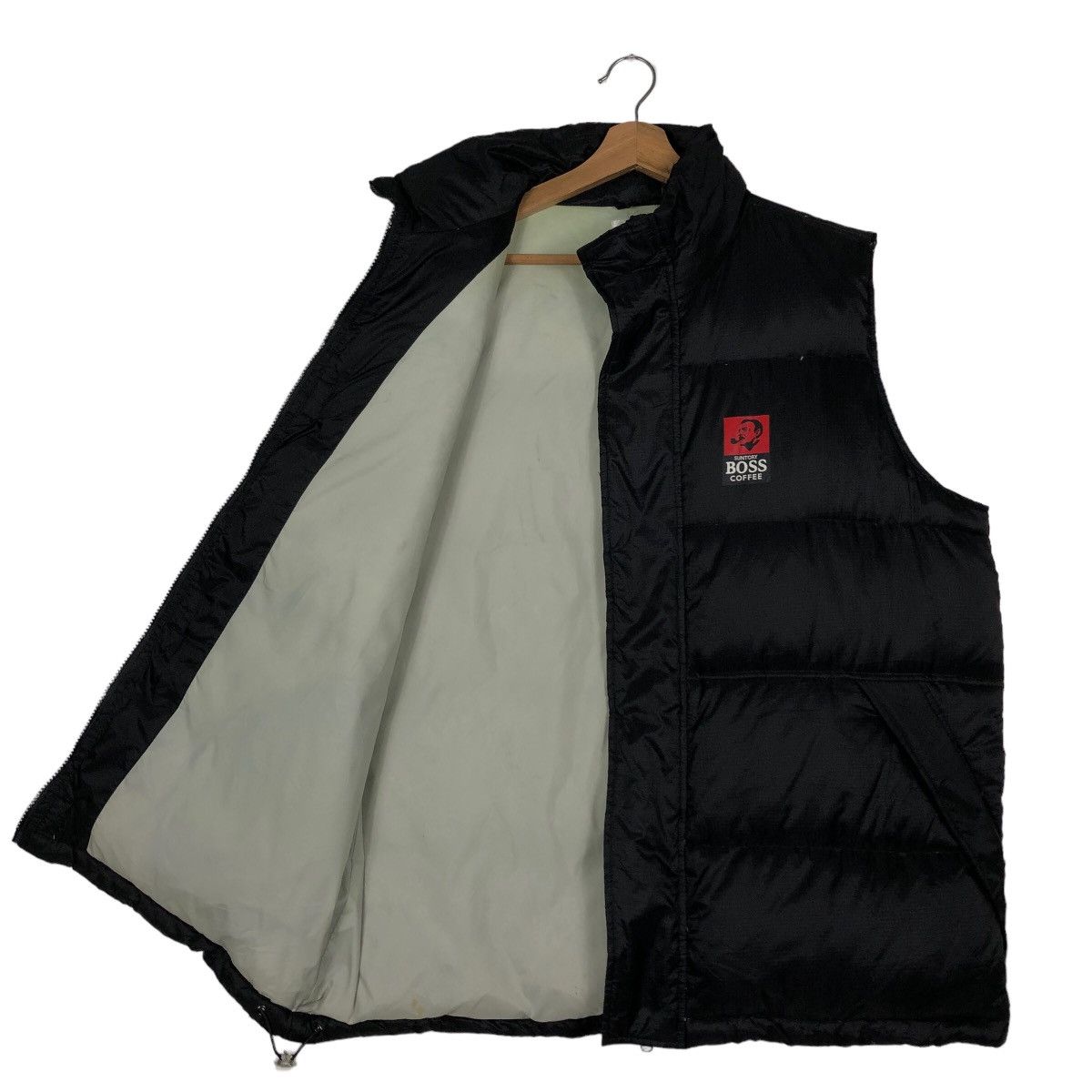 Japanese Brand 🔥90’s Puffer Down Vest Suntory Original Design Big Logo Size US M / EU 48-50 / 2 - 9 Thumbnail