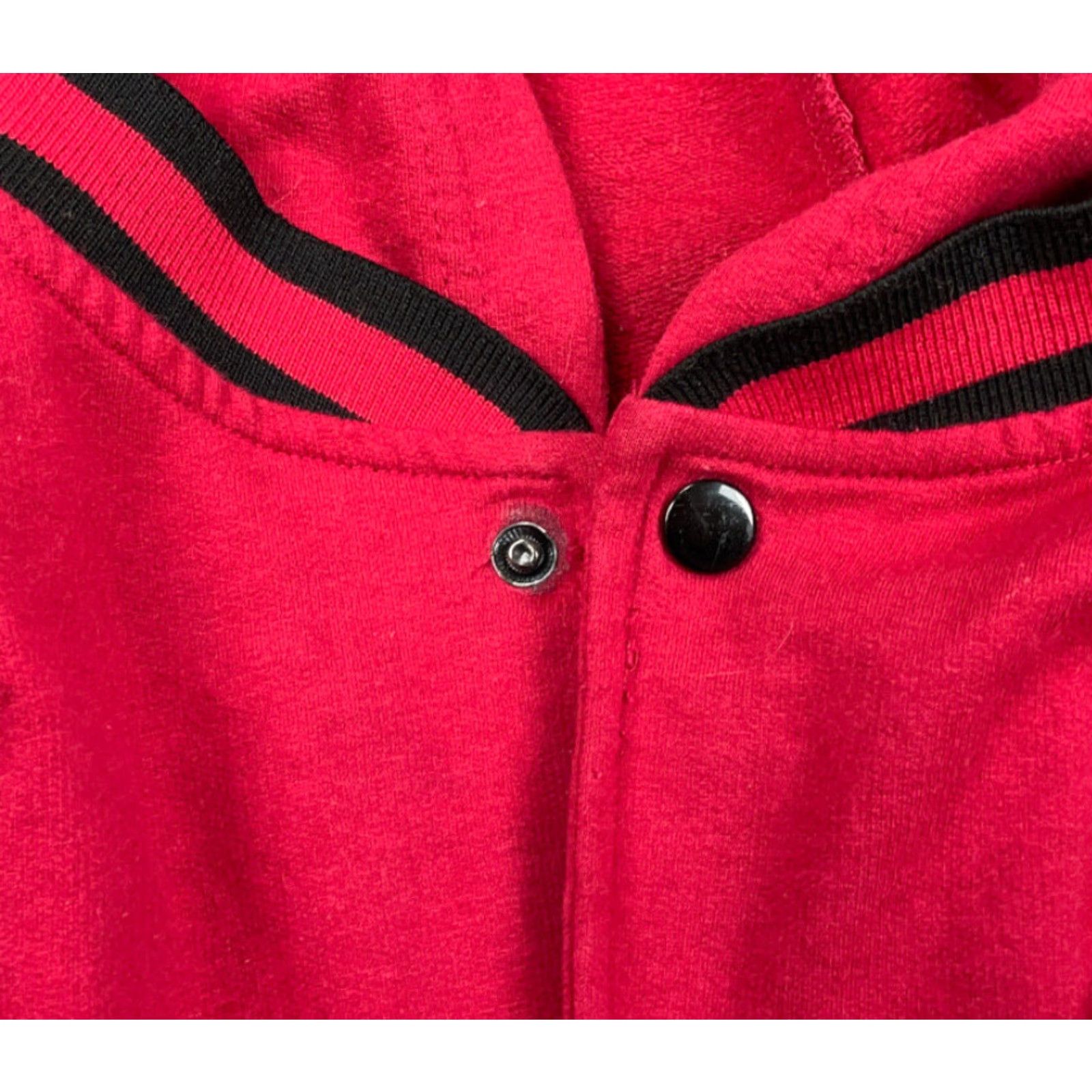 Vintage Warner Bros Harry Potter Hoodie Sweatshirt Women's 2XL Red Black Cotton Blend Graphic Print Cartoon Movie Characters Snaps Crew Neck Womens Size XXL / US 16-18 / IT 52-54 - 4 Thumbnail