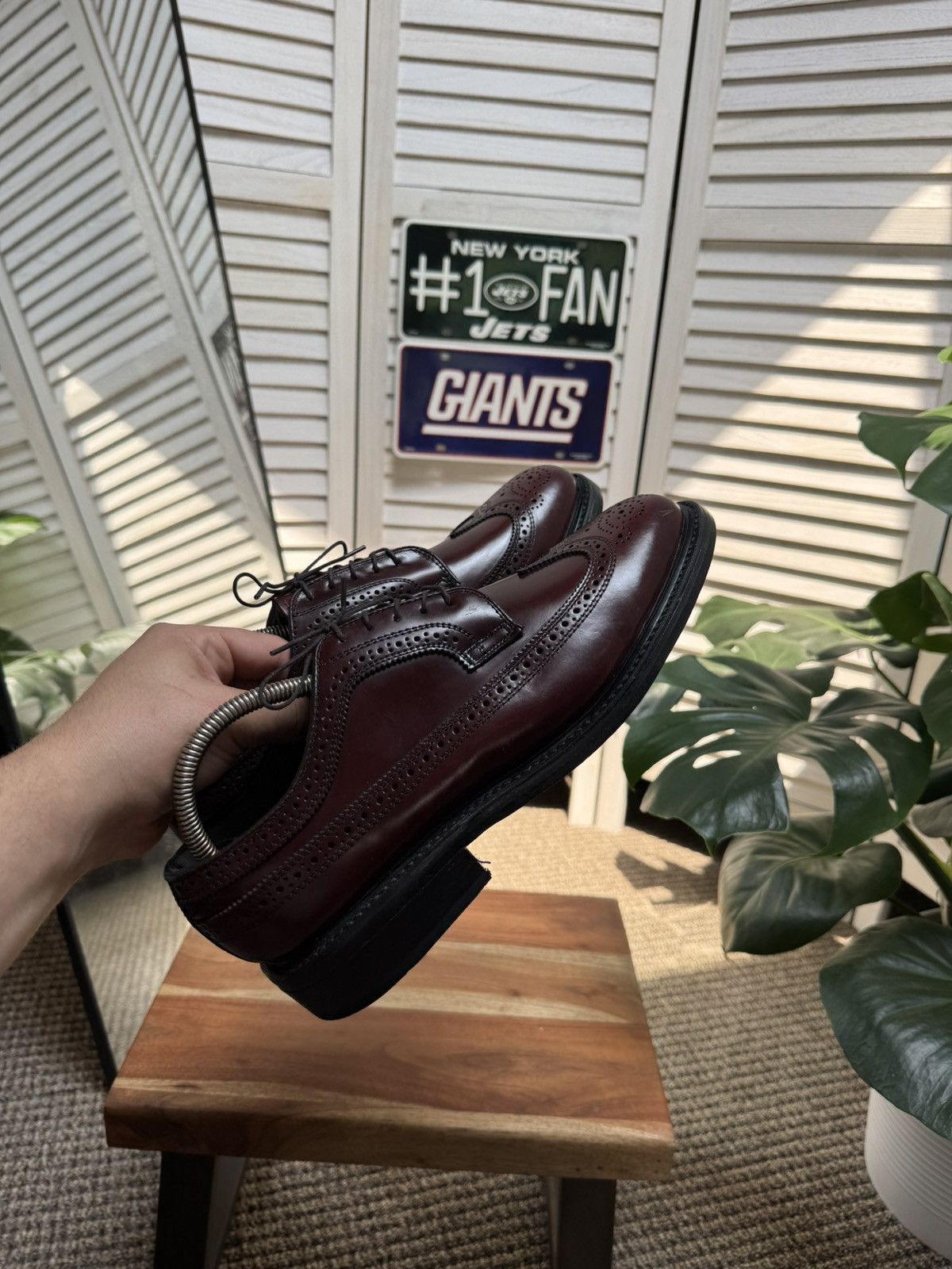 Leather Men’s Premium Luxury Leather Brogue Dexter Made In Usa 🇺🇸 Size US 9.5 / EU 42-43 - 12 Thumbnail