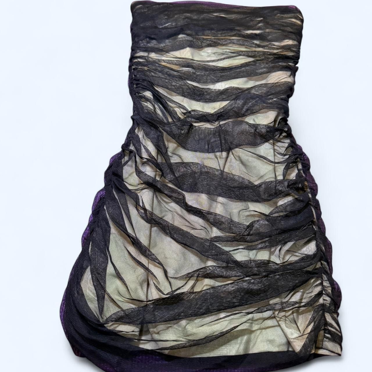 Armani Exchange Armani Exchange Mesh Mini Dress Size XS / US 0-2 / IT 36-38 - 3 Thumbnail