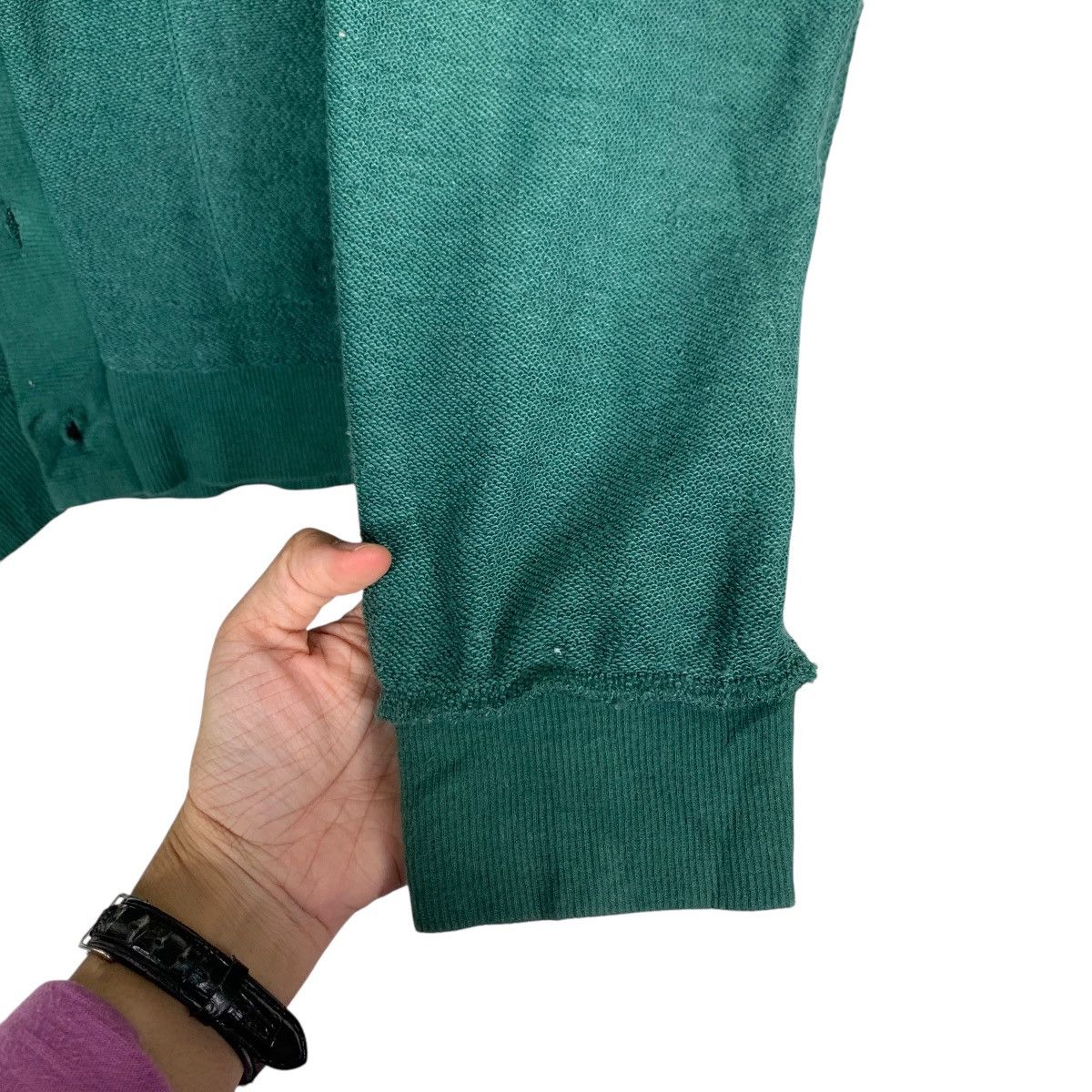 Japanese Brand SPINNS Capital S Green Light Cardigan #1454-C66 Size US M / EU 48-50 / 2 - 13 Thumbnail