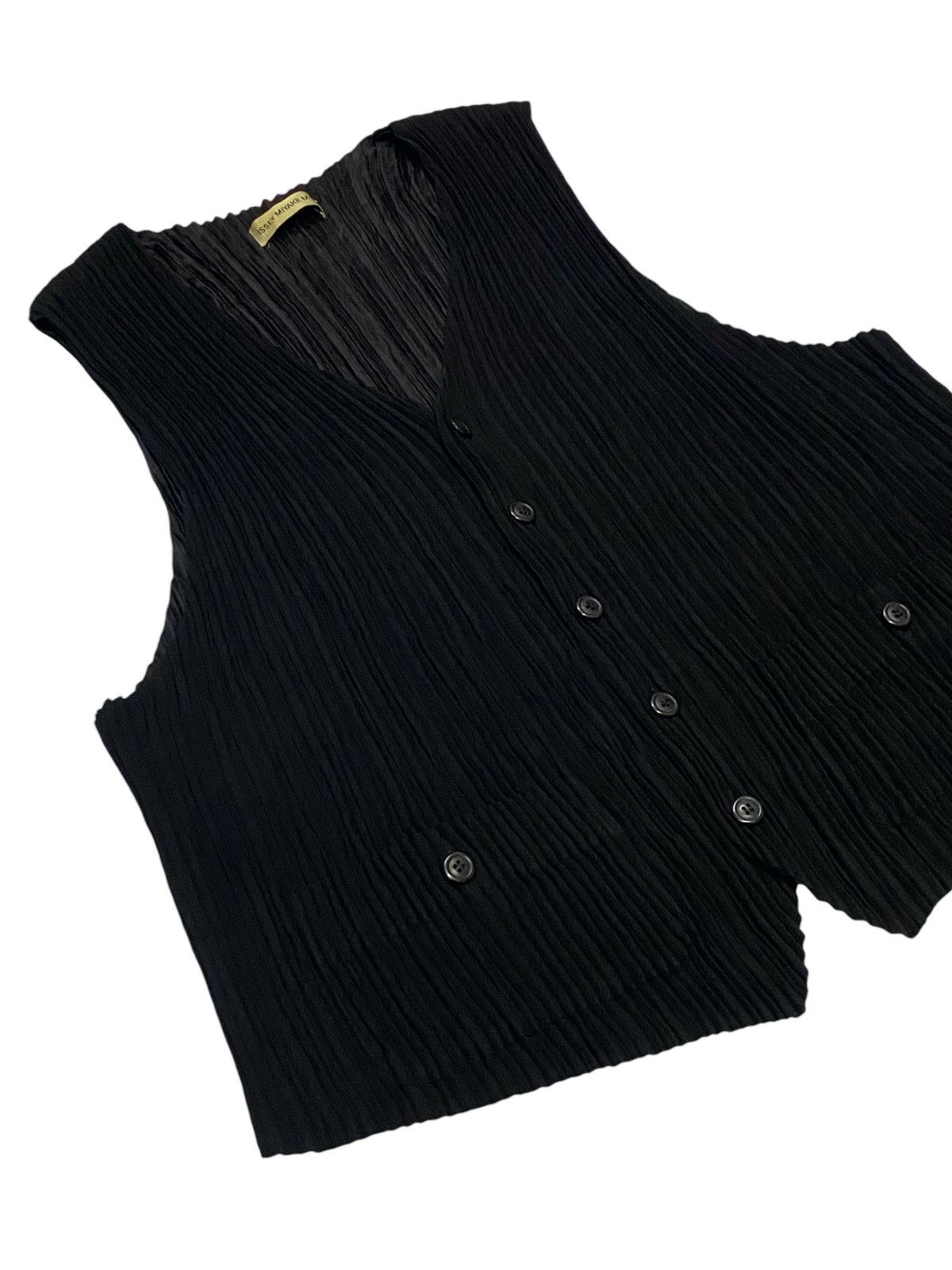 Issey Miyake 🔥Issey Miyake Men Pleated Button Ups Vest Size US M / EU 48-50 / 2 - 20 Thumbnail