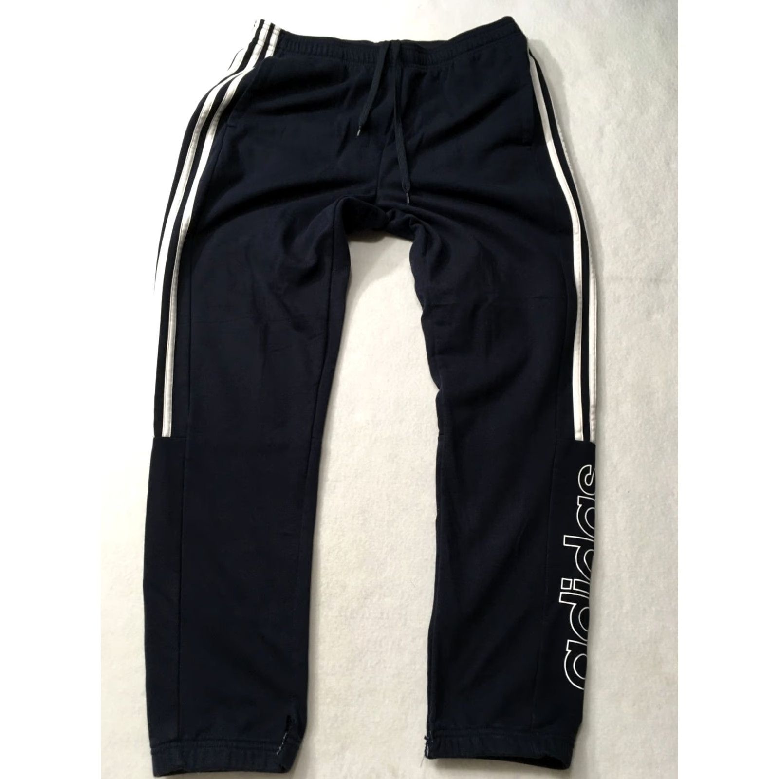 Adidas Adidas Pants Mens Large Blue White Stripes Sweat Pants Jogger Adult 32 X 30 Regular Elastic Waist Breathable Size US 32 / EU 48 - 4 Thumbnail
